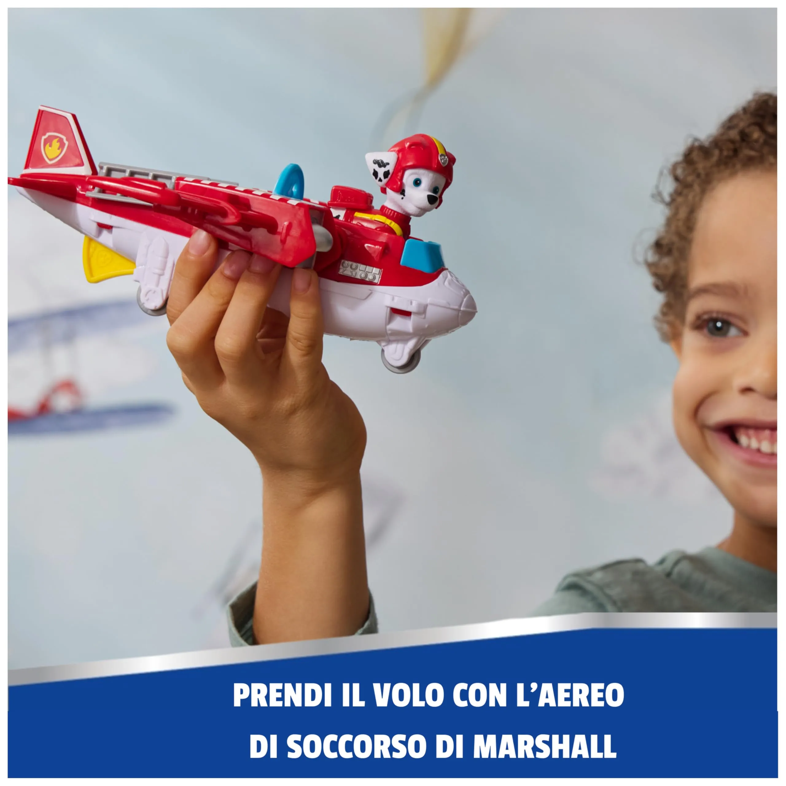Paw Patrol Air Rescue Marshall Fire Rescue Plane with Figure - immagine 3