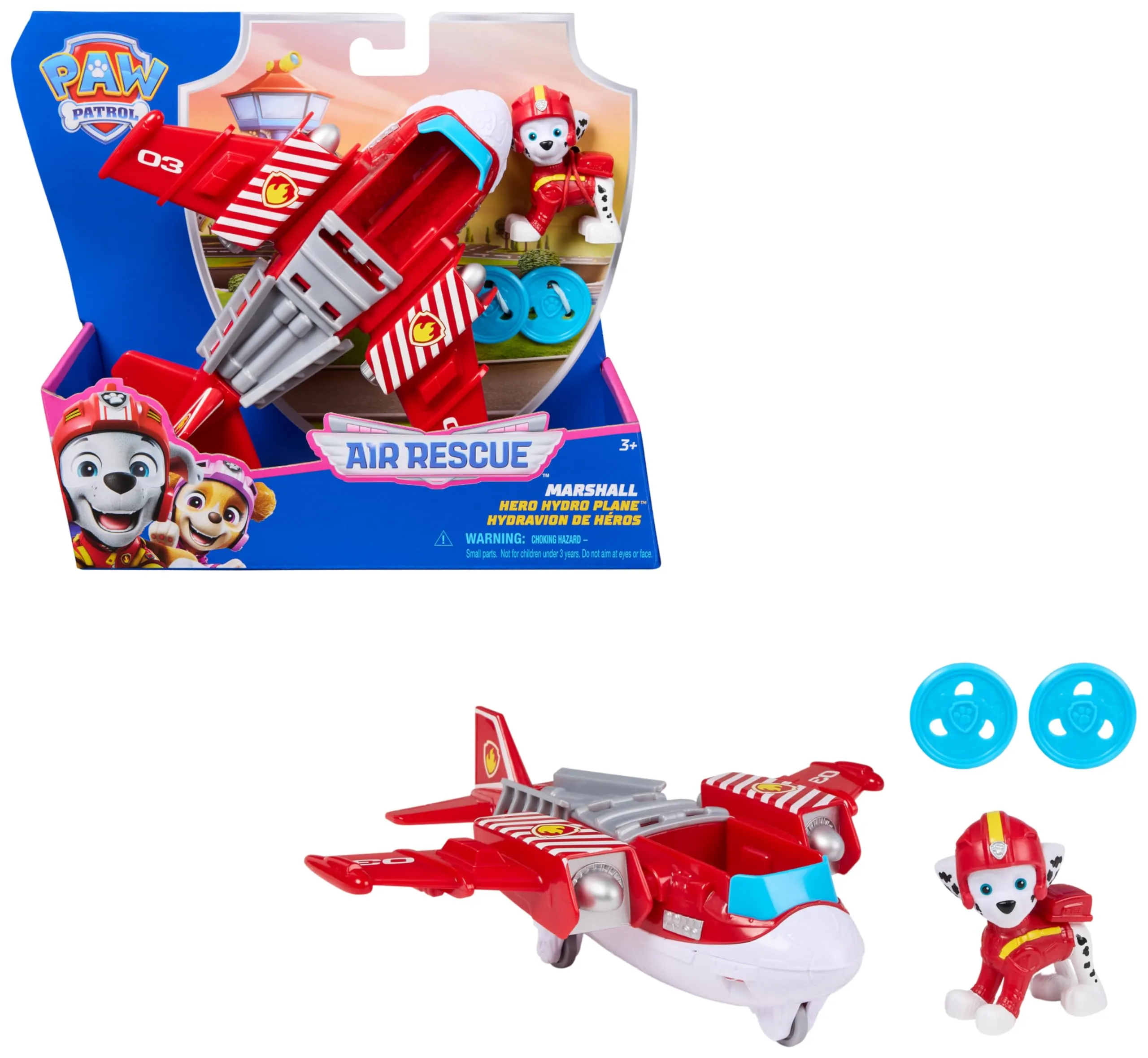Paw Patrol Air Rescue Marshall Fire Rescue Plane with Figure - immagine 7
