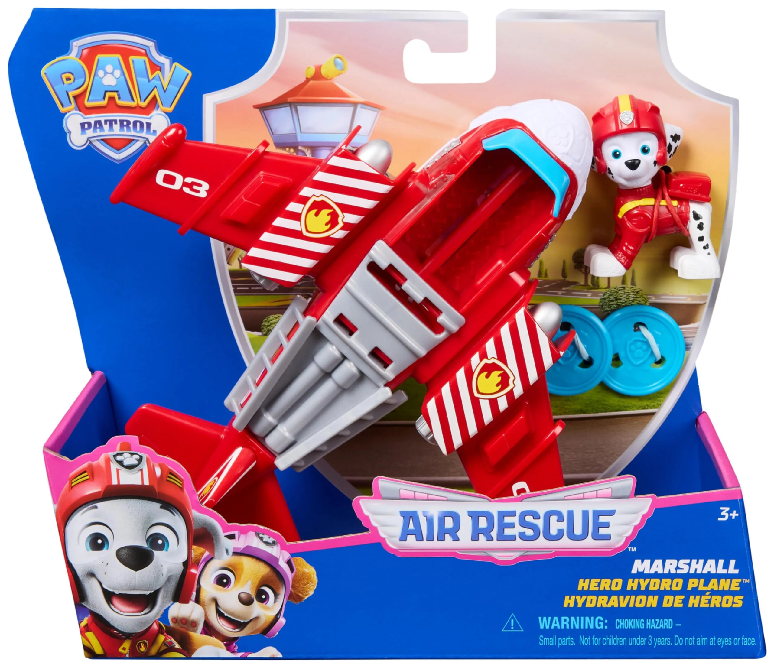 Paw Patrol Air Rescue Marshall Fire Rescue Plane with Figure - immagine 8