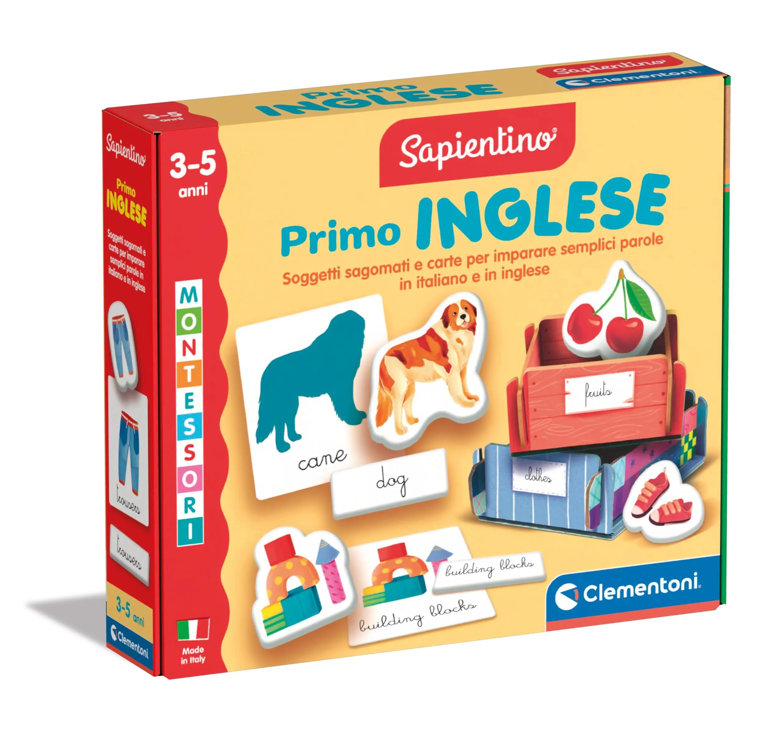 Clementoni Sapientino Montessori - Primo Inglese, Gioco Educativo per Bambini 3-5 Anni, 16868 - immagine 1