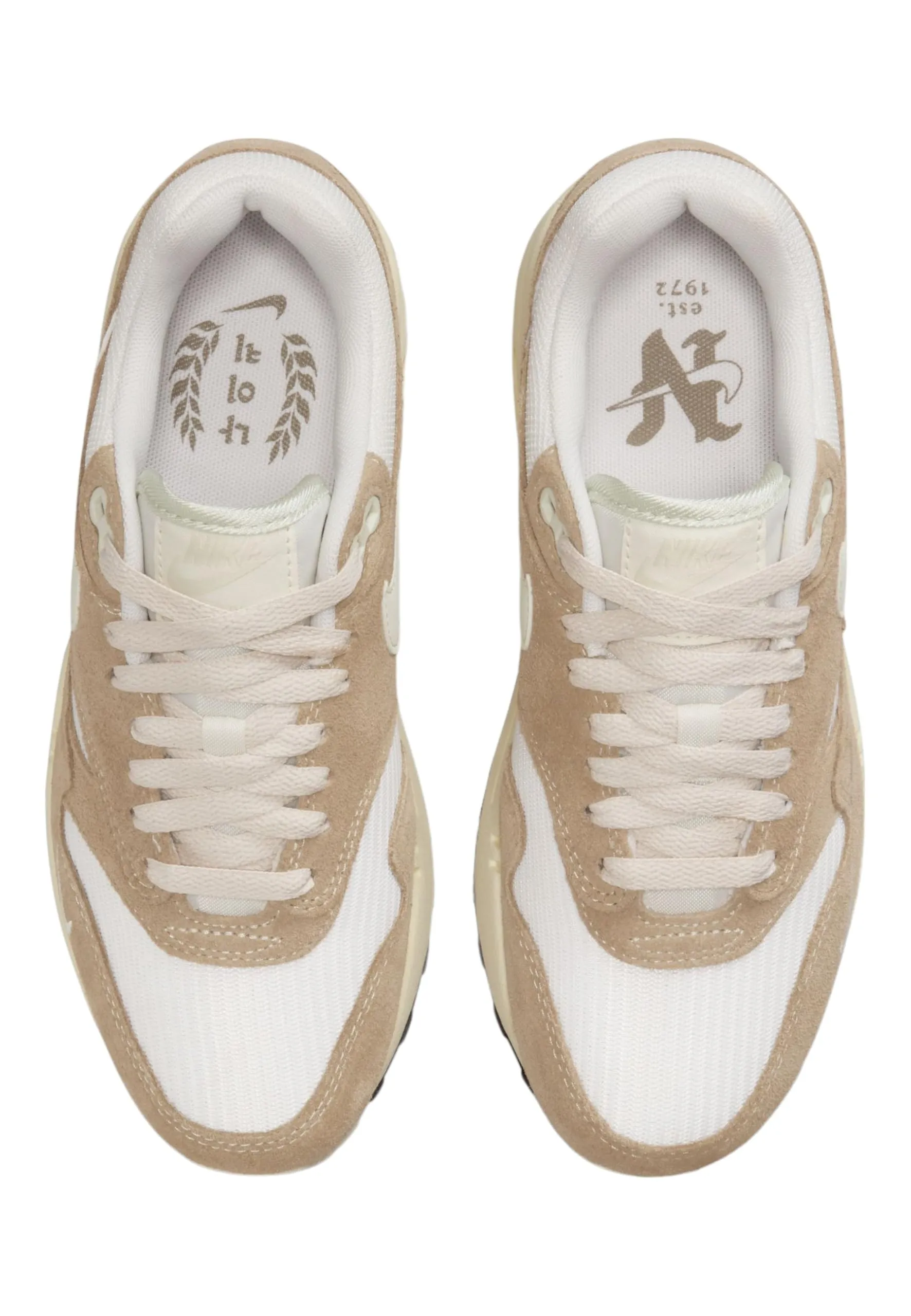 Nike Sportswear Air Max 1 Sneakers, Leather, White-Brown (43 EU) - immagine 4
