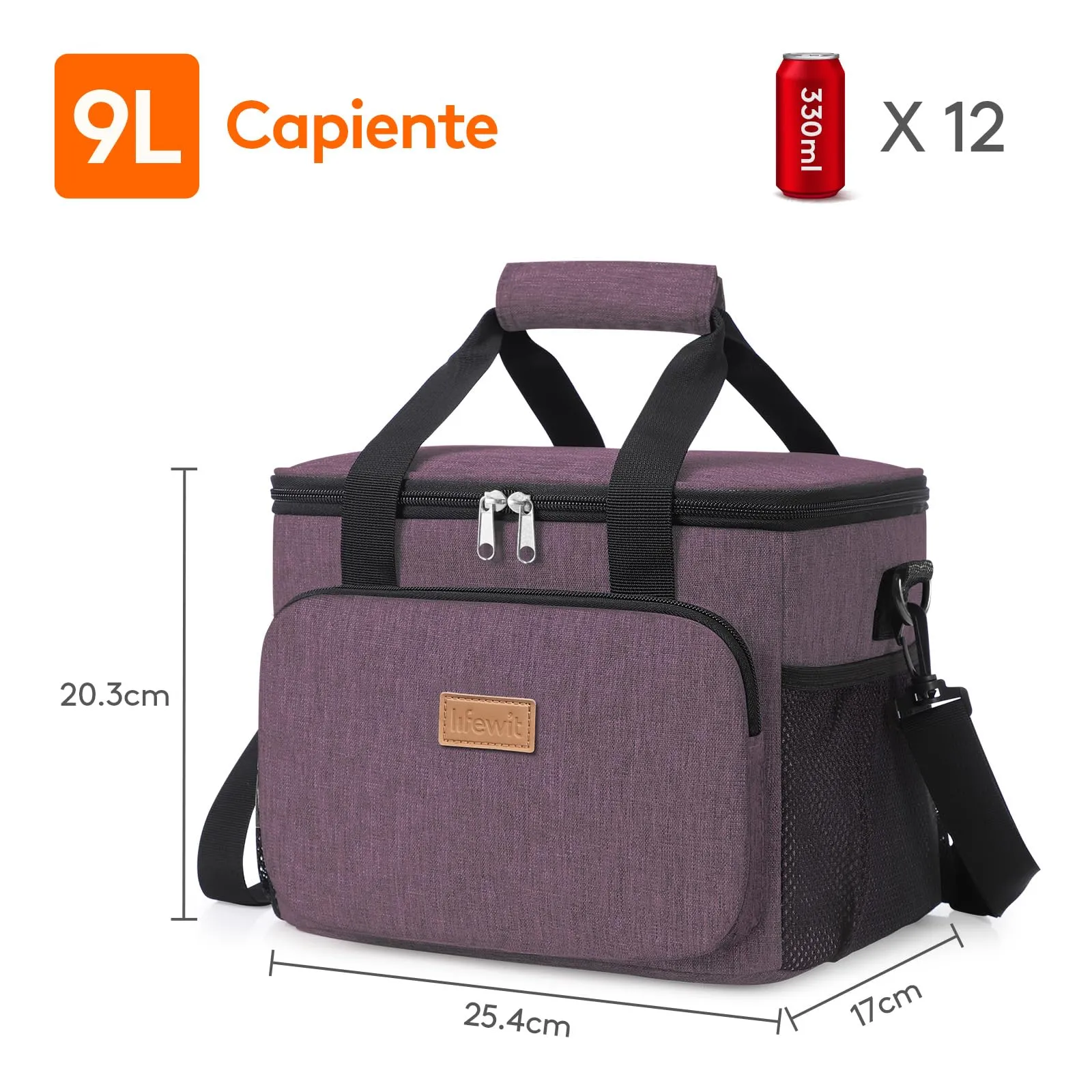 Lifewit Borsa Termica Porta Pranzo 9L - immagine 4