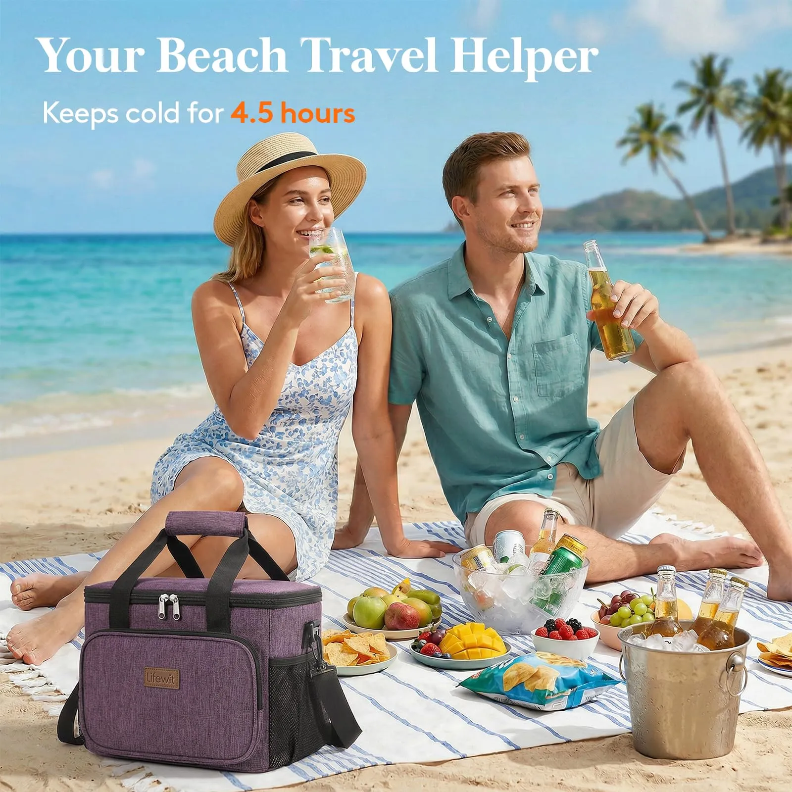 Lifewit Borsa Termica Porta Pranzo 15L - immagine 2