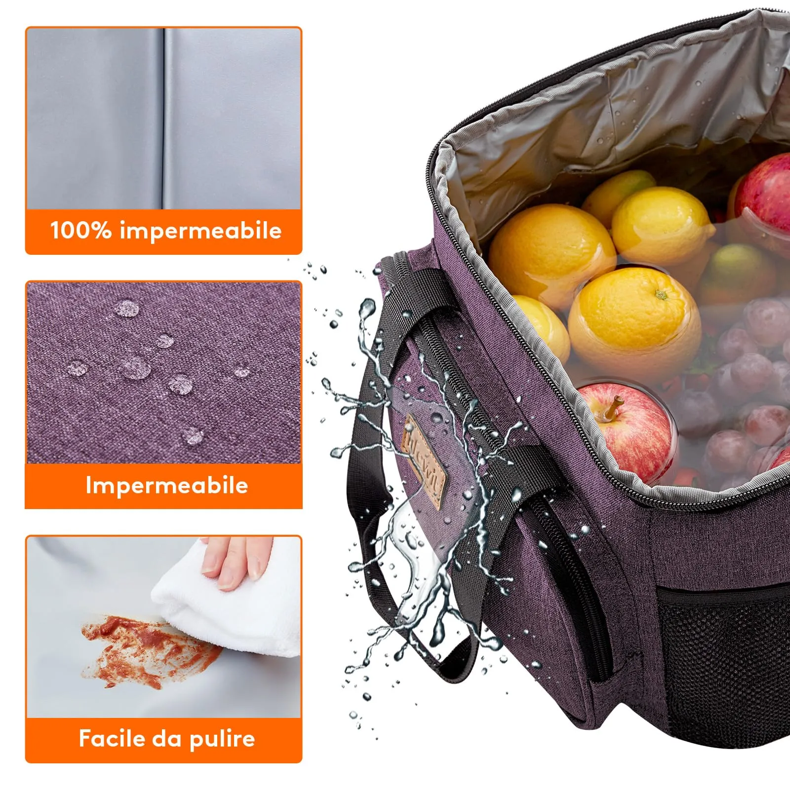 Lifewit Borsa Termica Porta Pranzo 15L - immagine 6