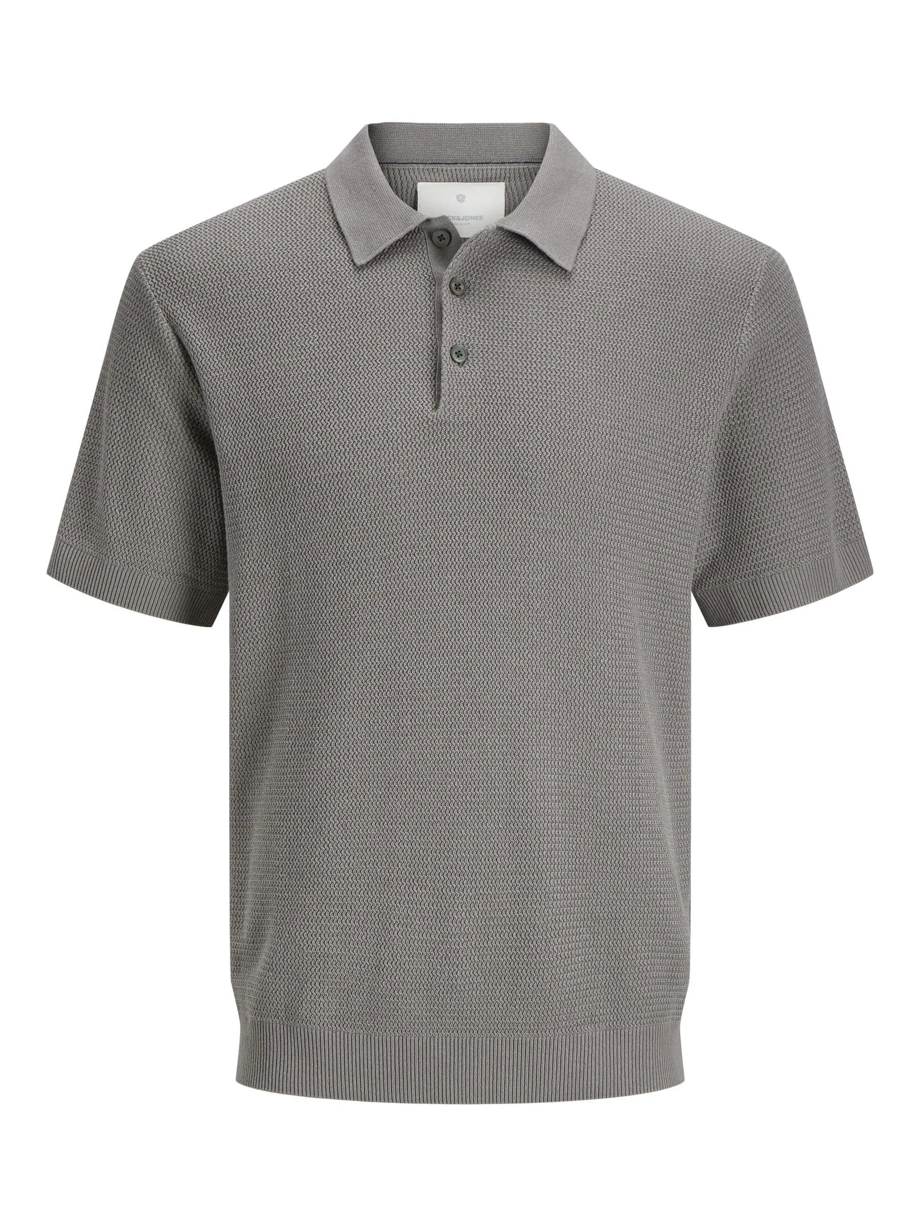Jack & Jones Polo in Maglia Grigio S - immagine 8