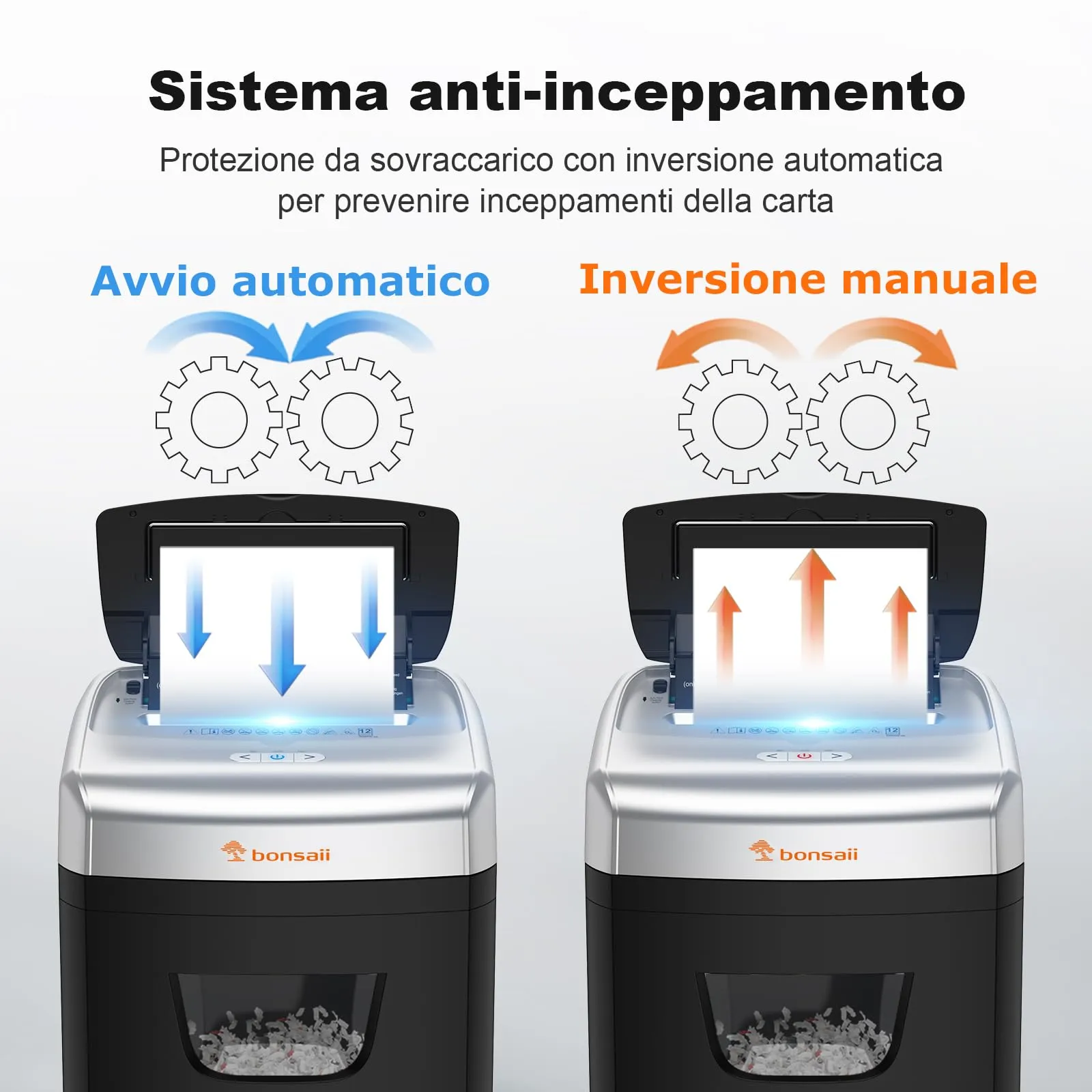 Bonsaii Distruggidocumenti Auto 120 Fogli, Microframmento P-4 - immagine 5