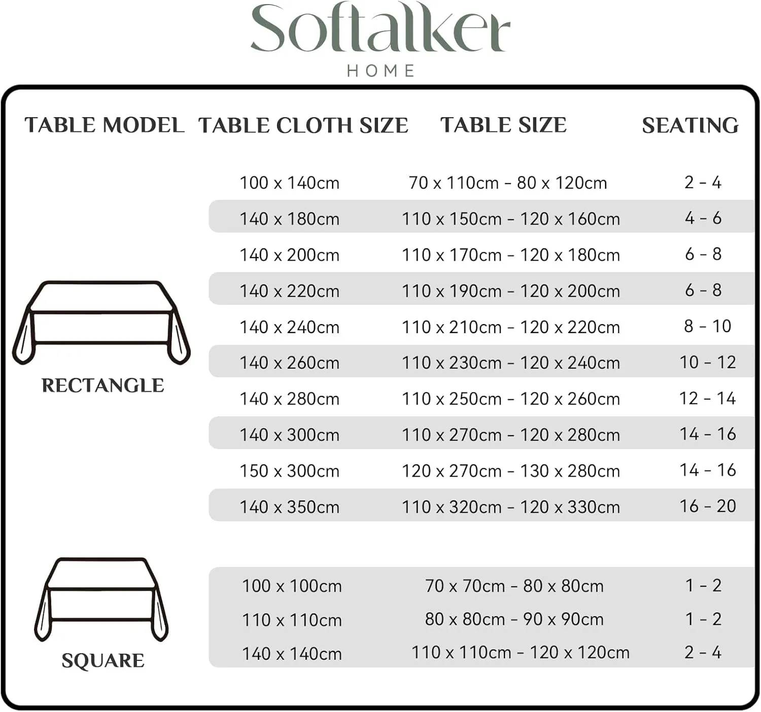 Softalker Tovaglia Rettangolare in Finto Lino, Antimacchia e Idrorepellente, 240 x 140 cm, Marrone - immagine 7