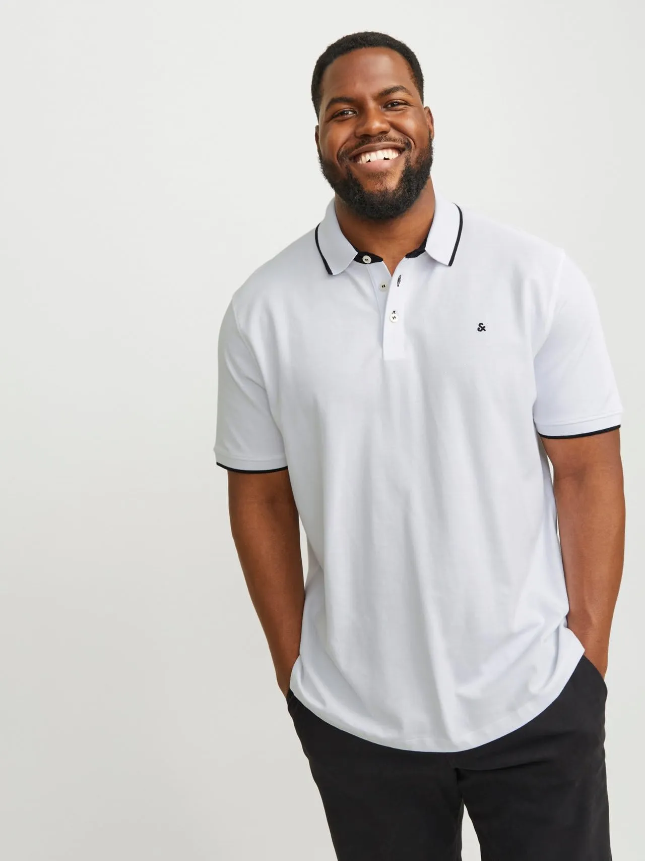 Jack & Jones Polo Monocromatico, Nero, M - immagine 7