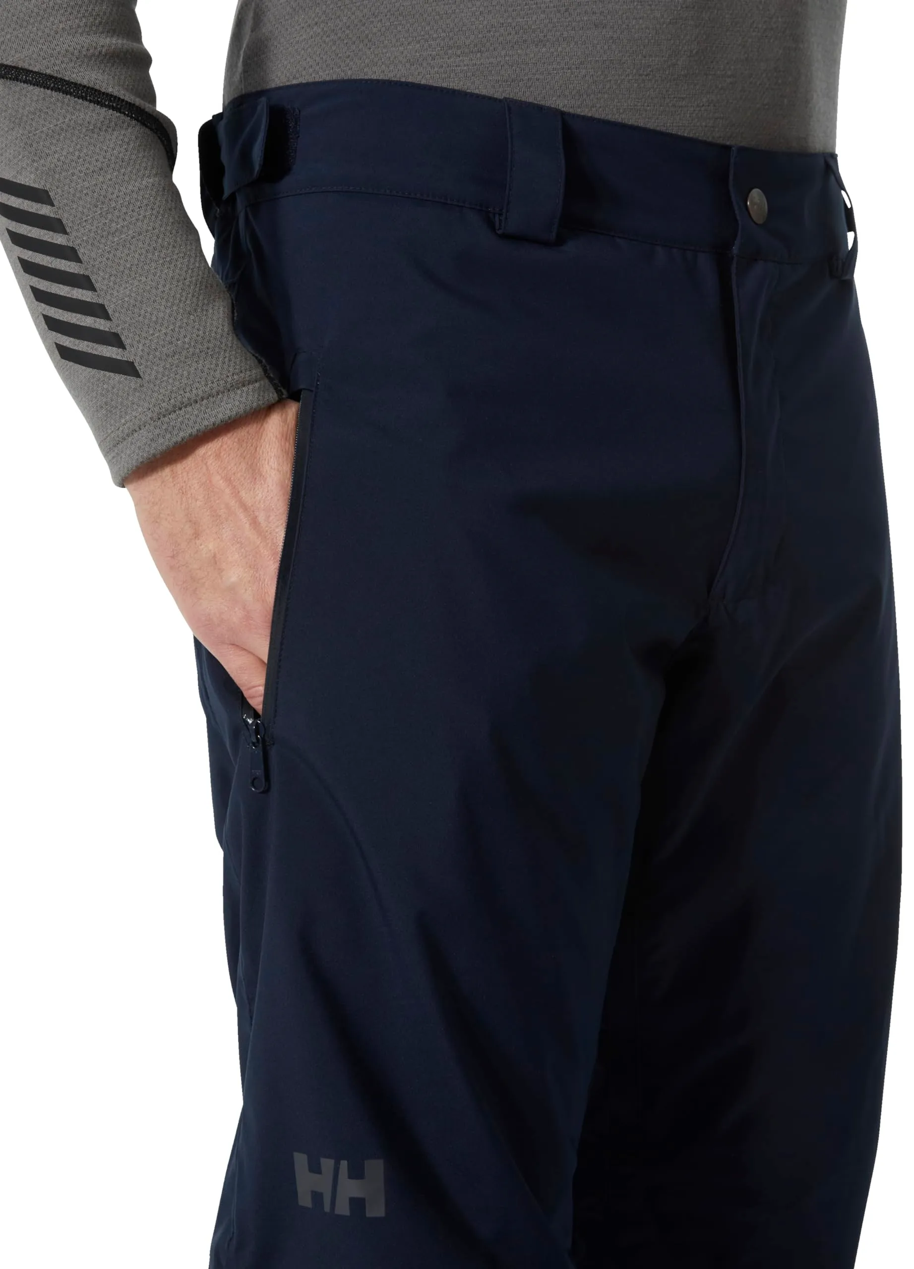 Helly Hansen Pantaloni da Sci Isolati Impermeabili da Uomo, 597 Blu Navy, Taglia M Corti - immagine 8