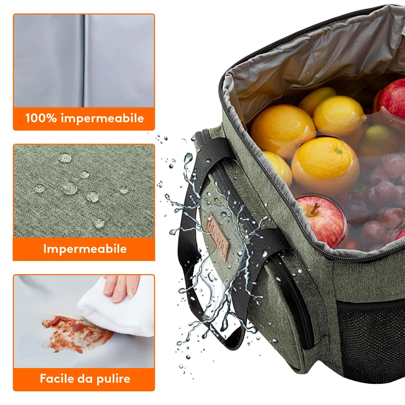 Lifewit Borsa Termica Porta Pranzo 15L - immagine 6