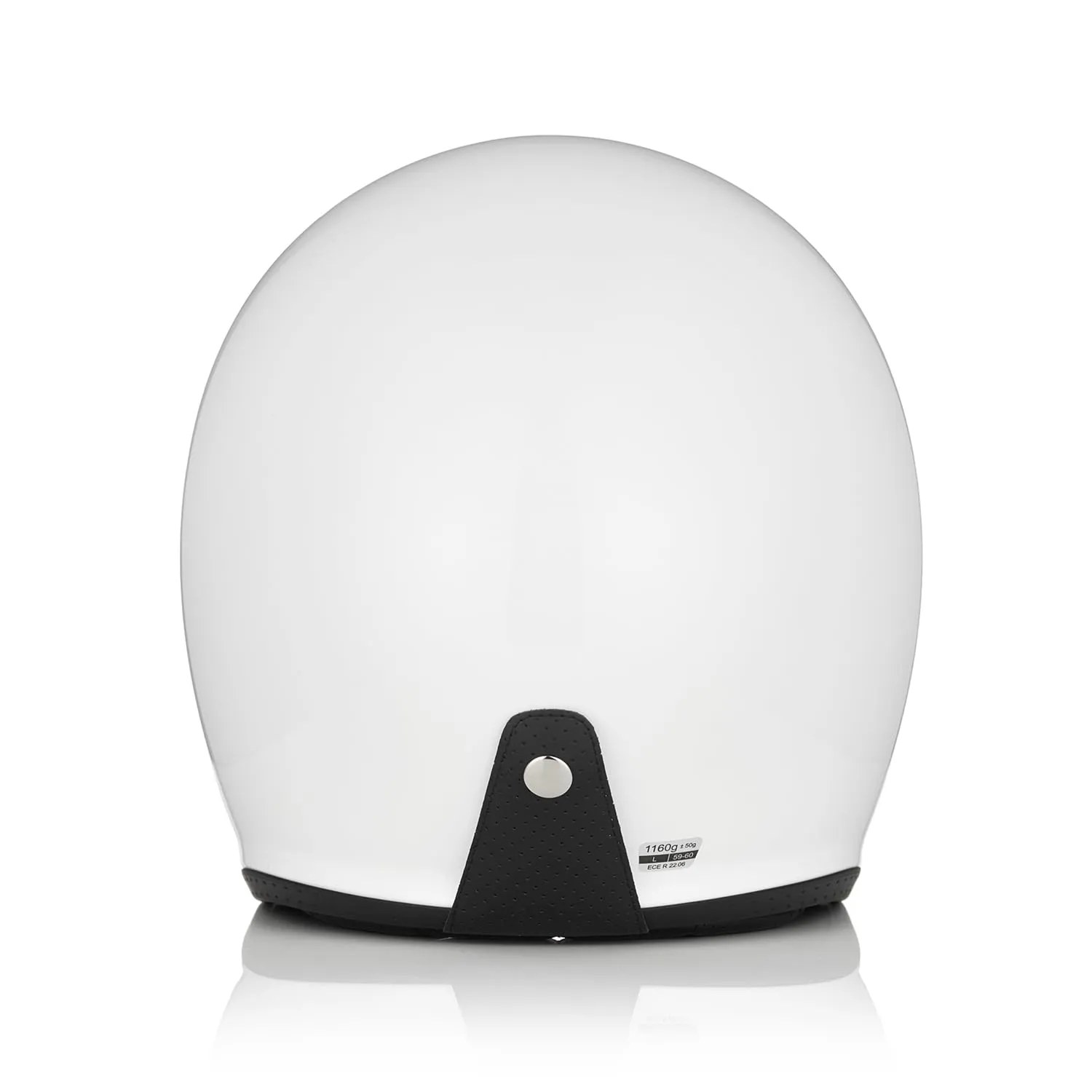 Origine Casco Moto Jet con Visiera Omologata ECE 22-06, Gloss White, XS - immagine 5