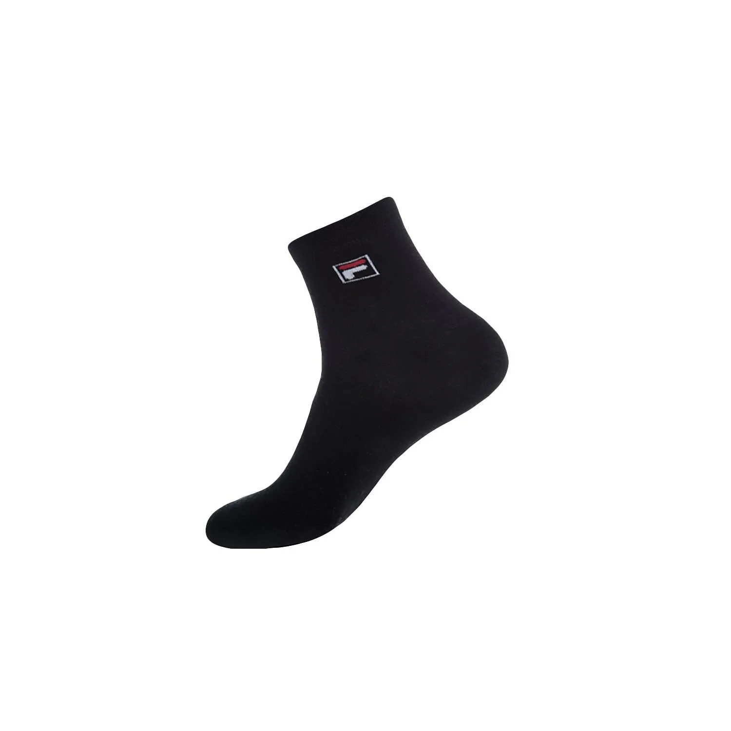 Fila Calzini Uomo e Donna, Cotone, Set di 6, Nero, 43-46 - immagine 4