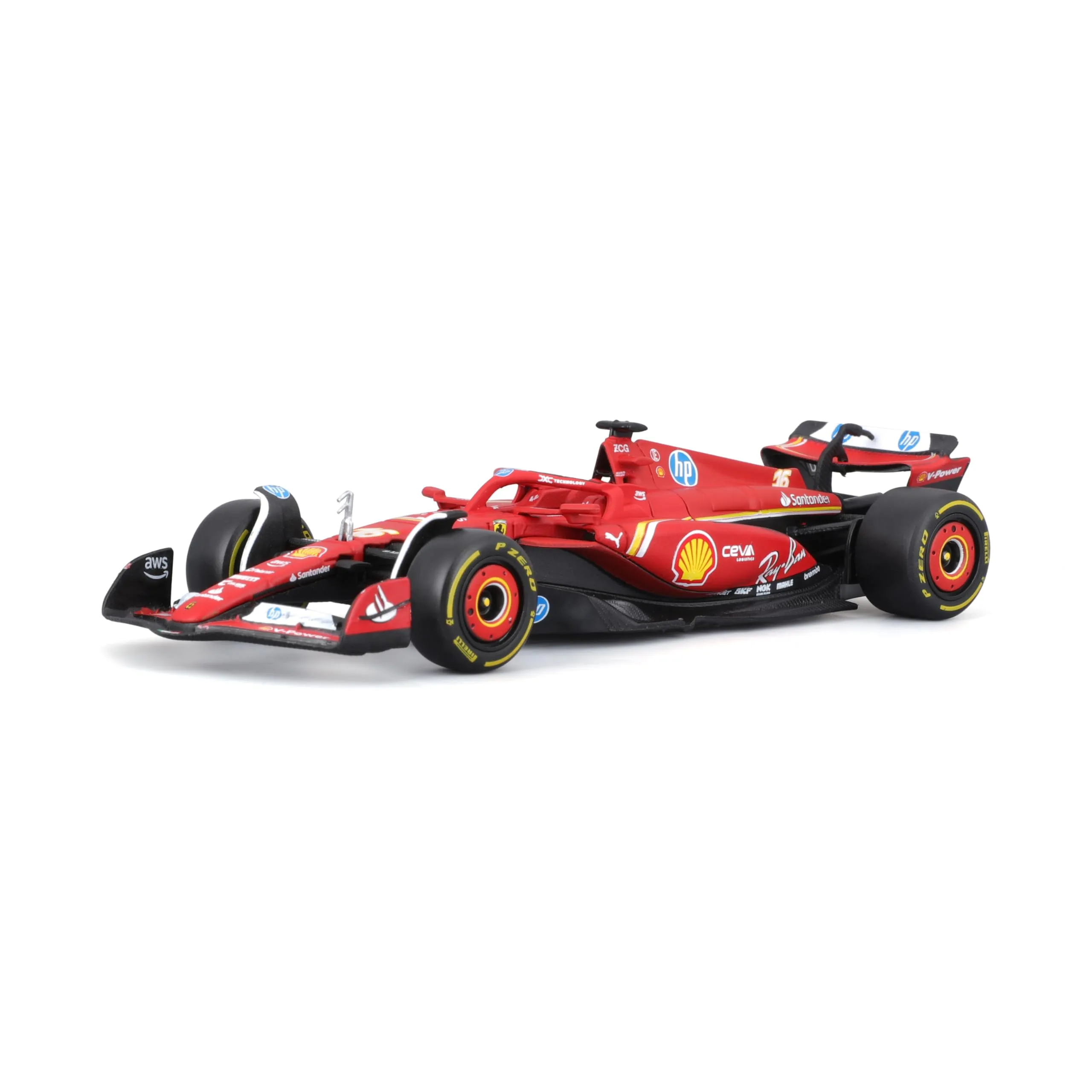 Burago Ferrari SF-24 Charles Leclerc #16 2024, 1:43 Scale - immagine 1