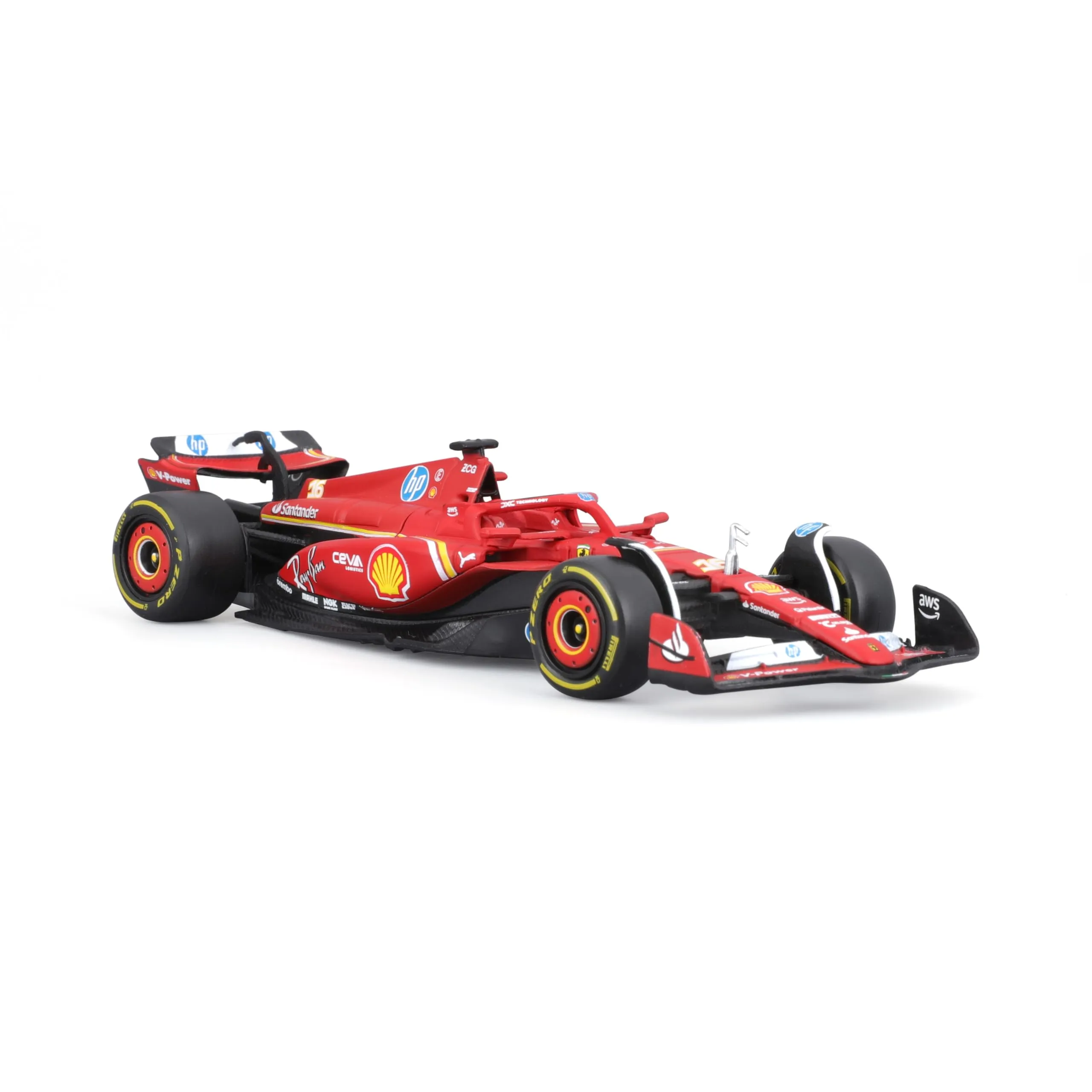 Burago Ferrari SF-24 Charles Leclerc #16 2024, 1:43 Scale - immagine 3