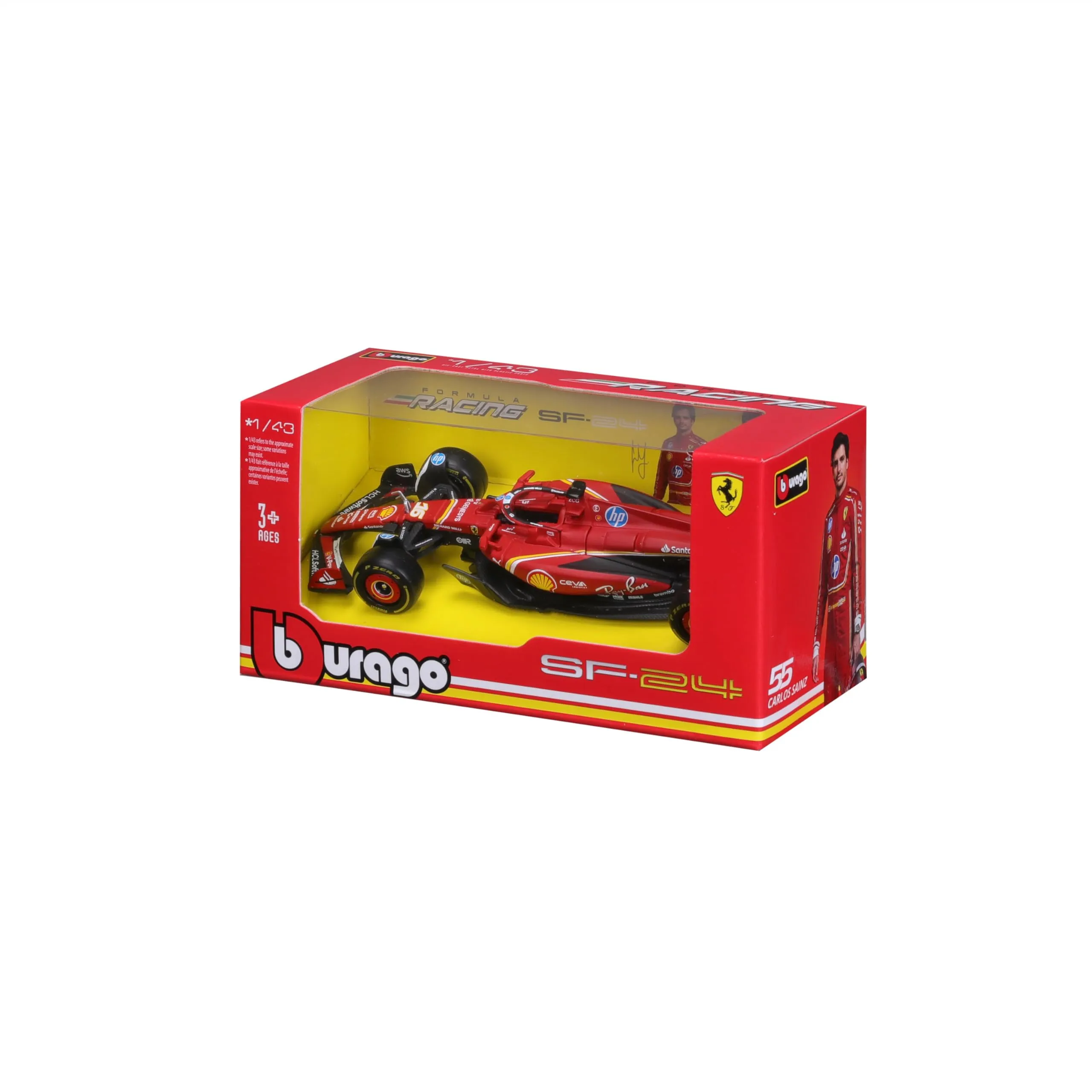 Burago Ferrari SF-24 Charles Leclerc #16 2024, 1:43 Scale - immagine 6