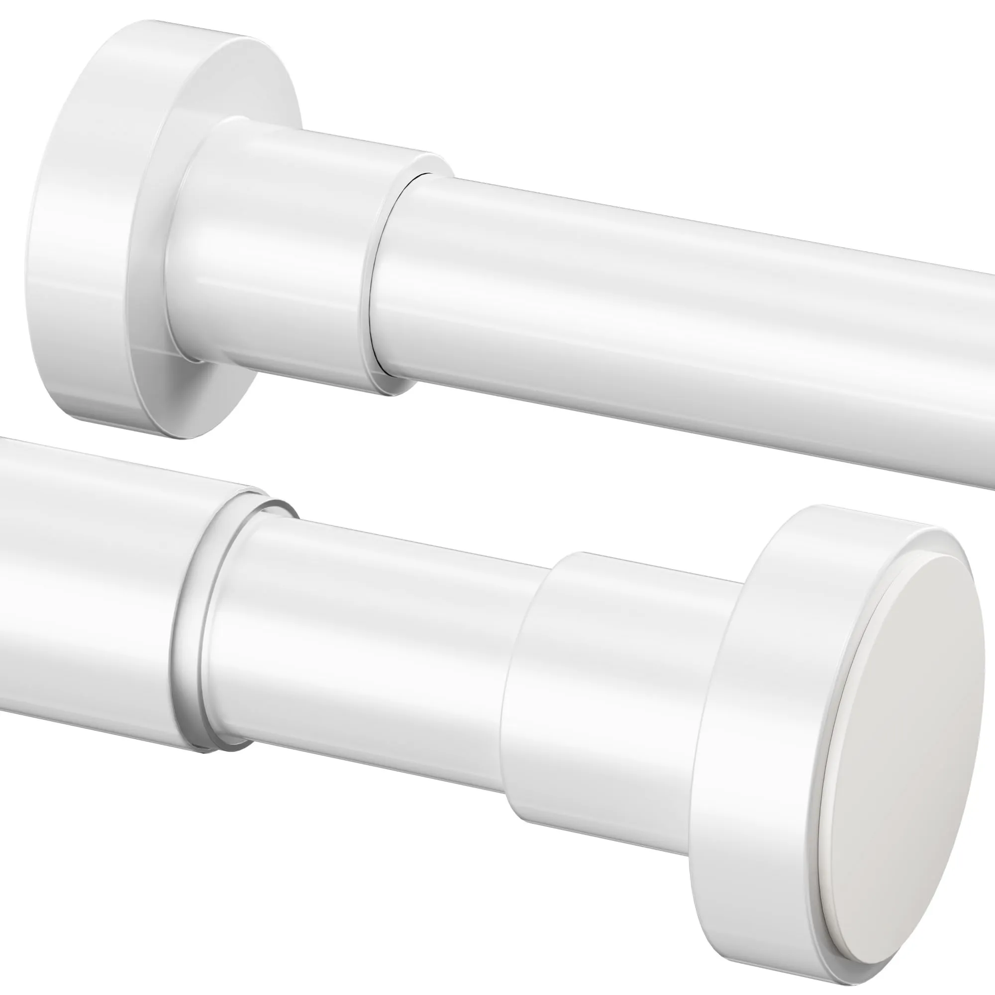 GDEVKHN Bastone per Tenda a Pressione Estensibile, 85-160 cm, Ø25 mm, Bianco - immagine 1