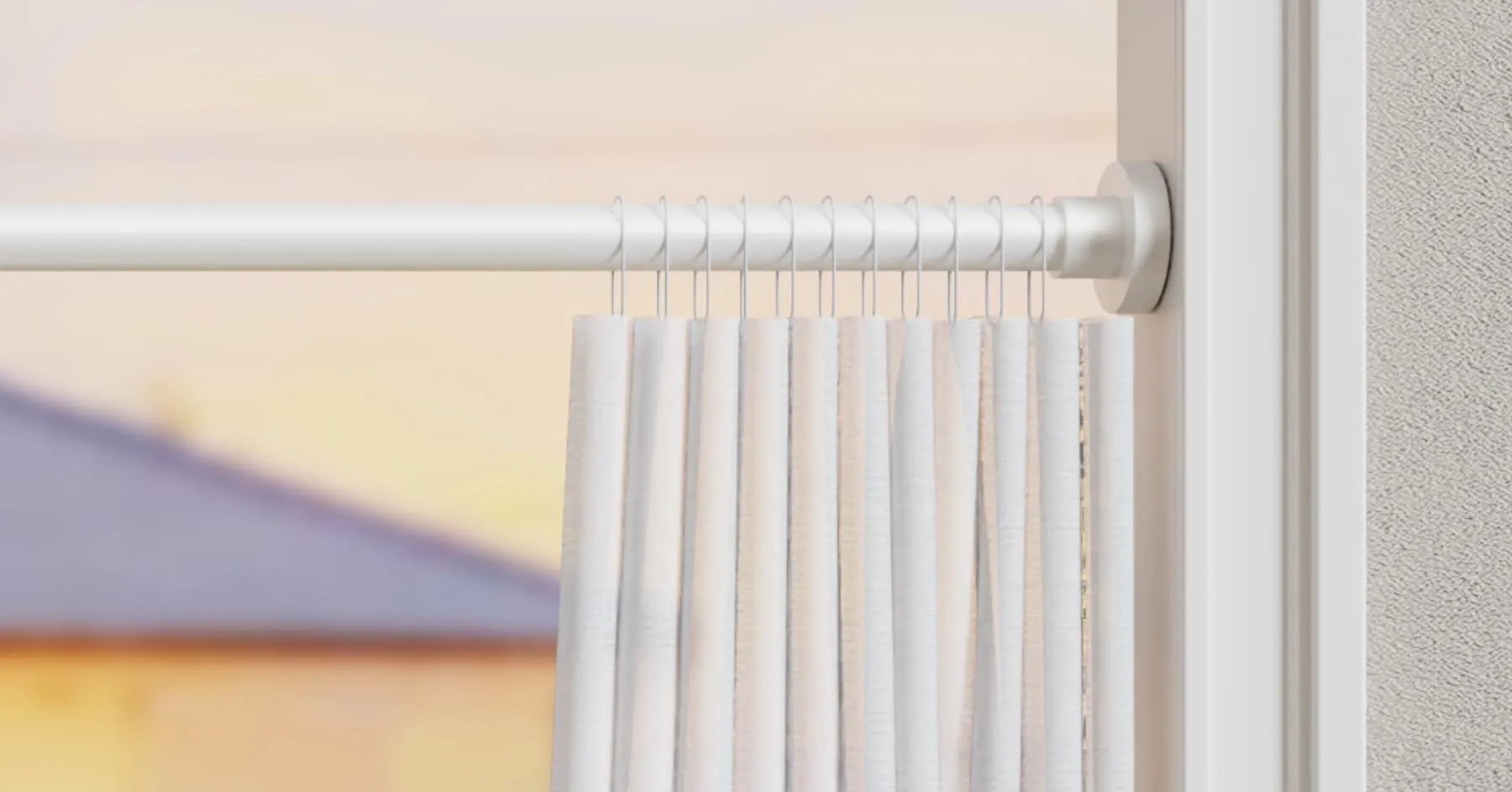 GDEVKHN Bastone per Tenda a Pressione Estensibile, 85-180 cm, Ø25 mm, Bianco - immagine 7