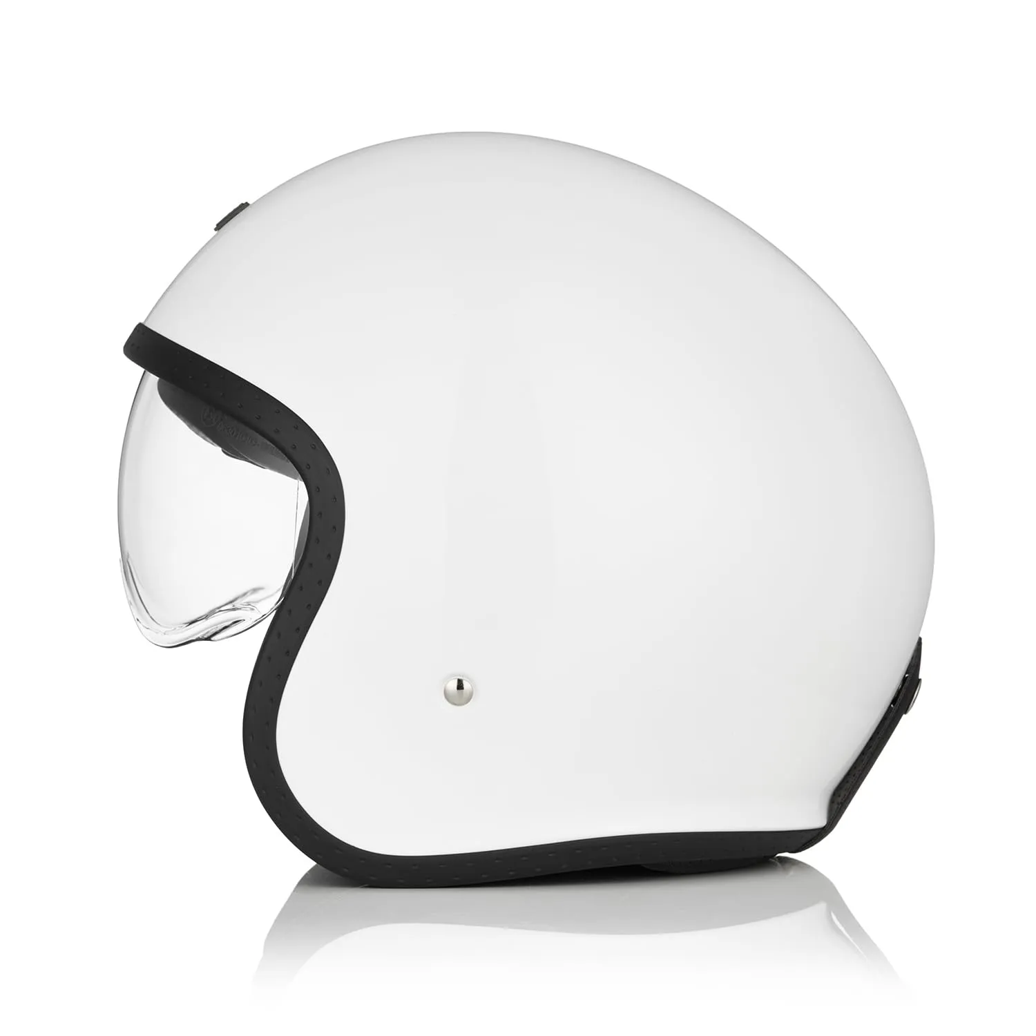ORIGINE Casco Moto Jet con Visiera ECE 22-06, Gloss White, S - immagine 3