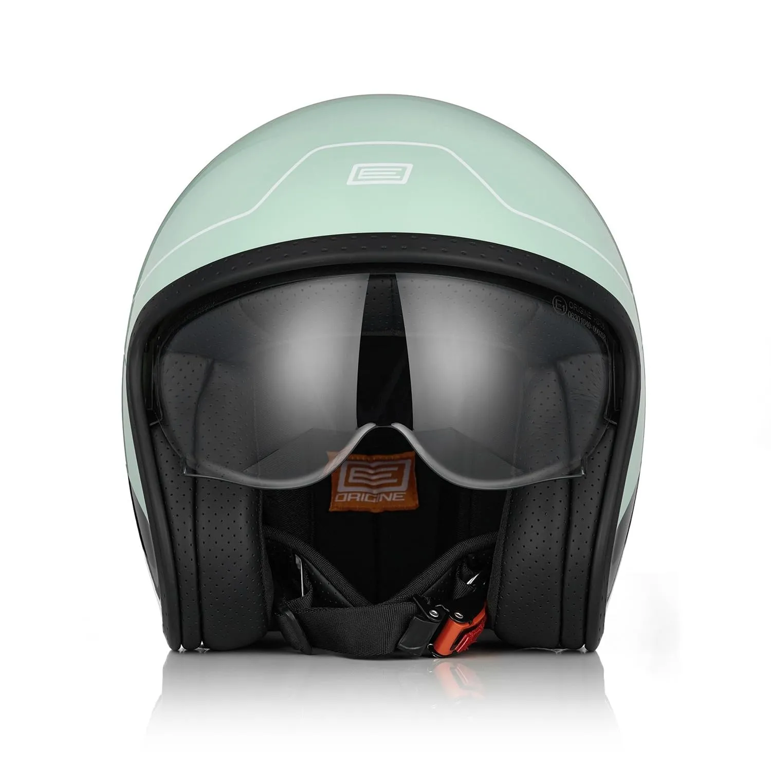 ORIGINE Casco Moto Jet Explorer Gloss Green, XL, Omologata ECE 22-06 - immagine 2