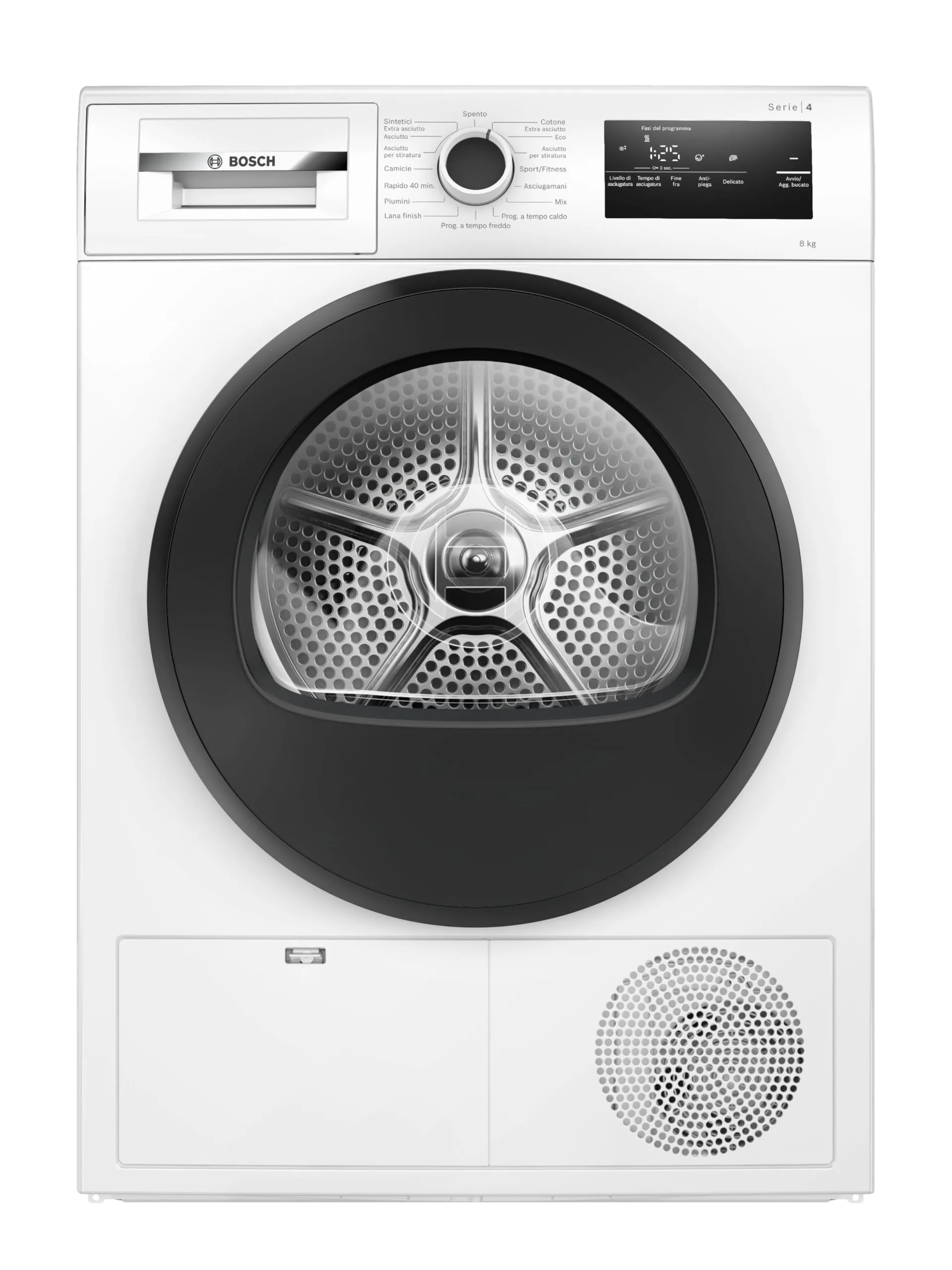 Bosch Serie 4 WTH85298II Asciugatrice a pompa di calore 8kg Bianco - immagine 1