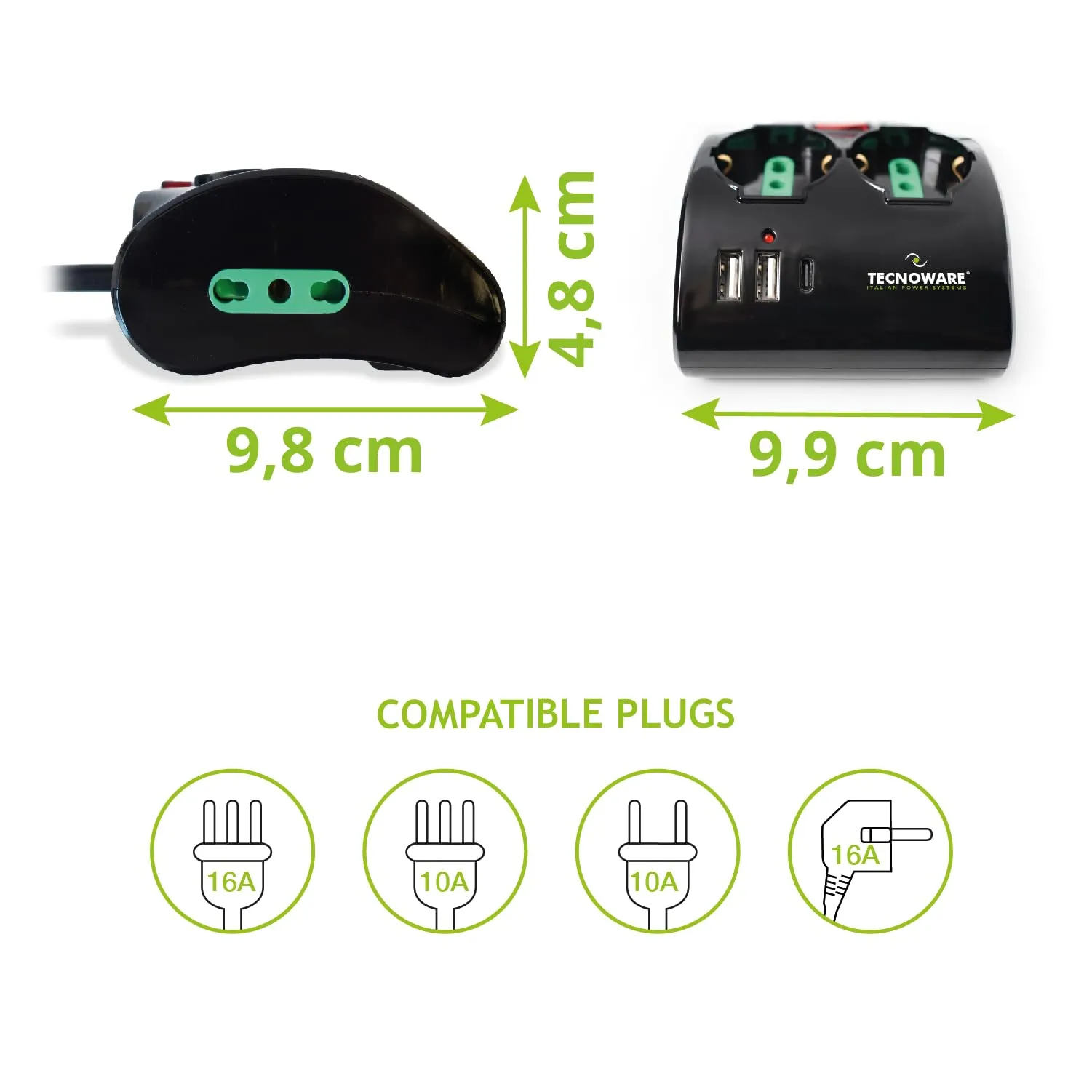 MULTIPRESA DA TAVOLO POWER CLEANER INPUT 10A ITA - immagine 3