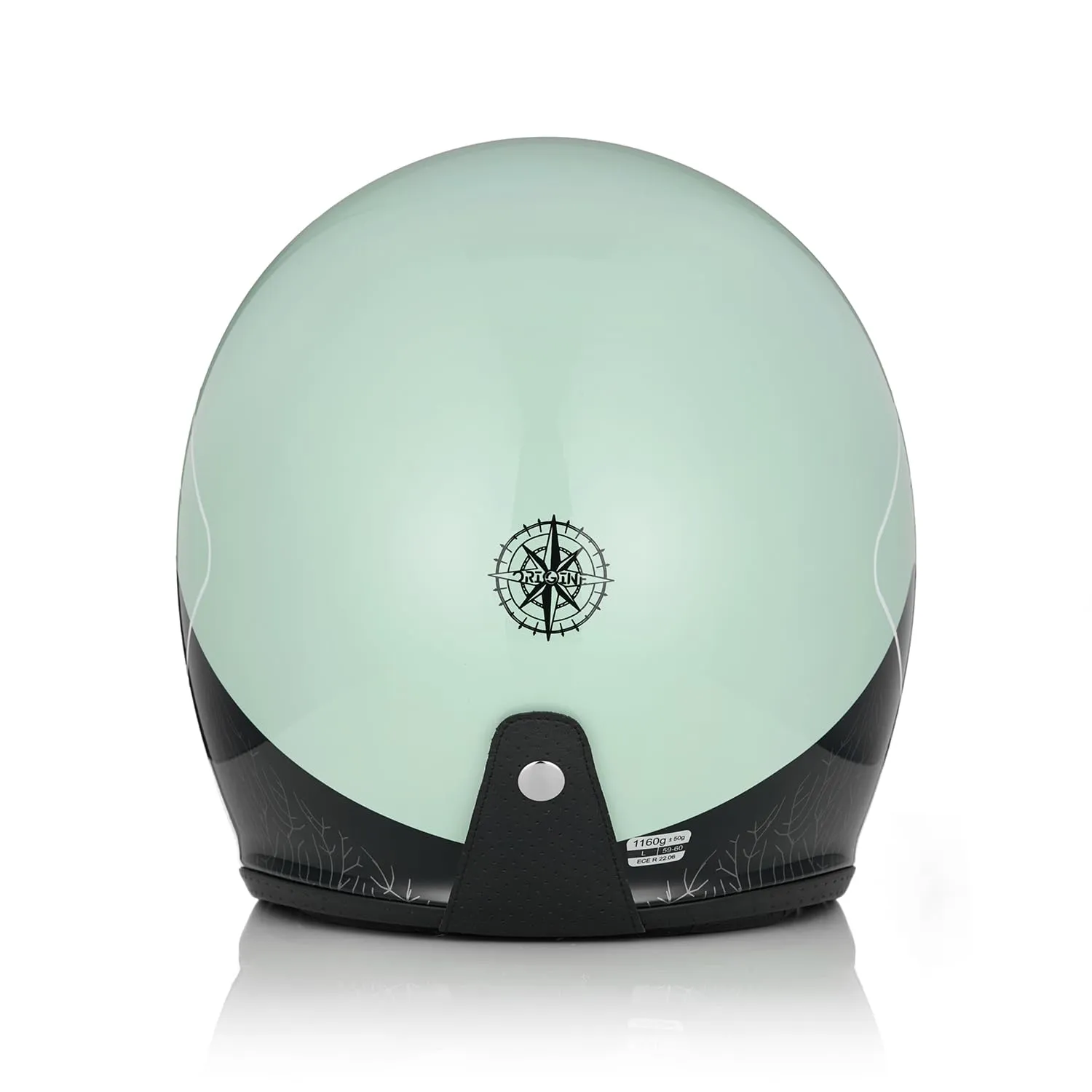 ORIGINE Casco Moto Jet Explorer Gloss Green, M - immagine 5