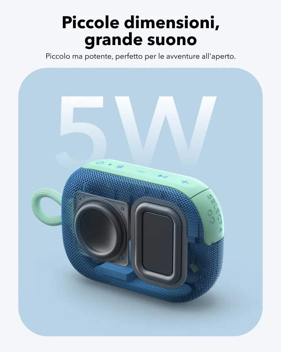 Soundcore Select 4 Go Bluetooth Speaker, IP67 Waterproof - immagine 3