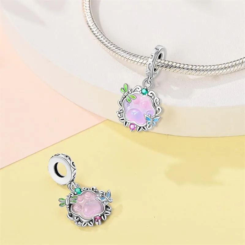 KUNSIR Ciondolo in Argento Sterling 925 con Cubic Zirconia, compatibile con braccialetti e collane europei - immagine 2