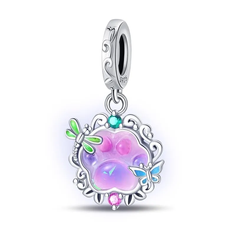 KUNSIR Ciondolo in Argento Sterling 925 con Cubic Zirconia, compatibile con braccialetti e collane europei - immagine 4