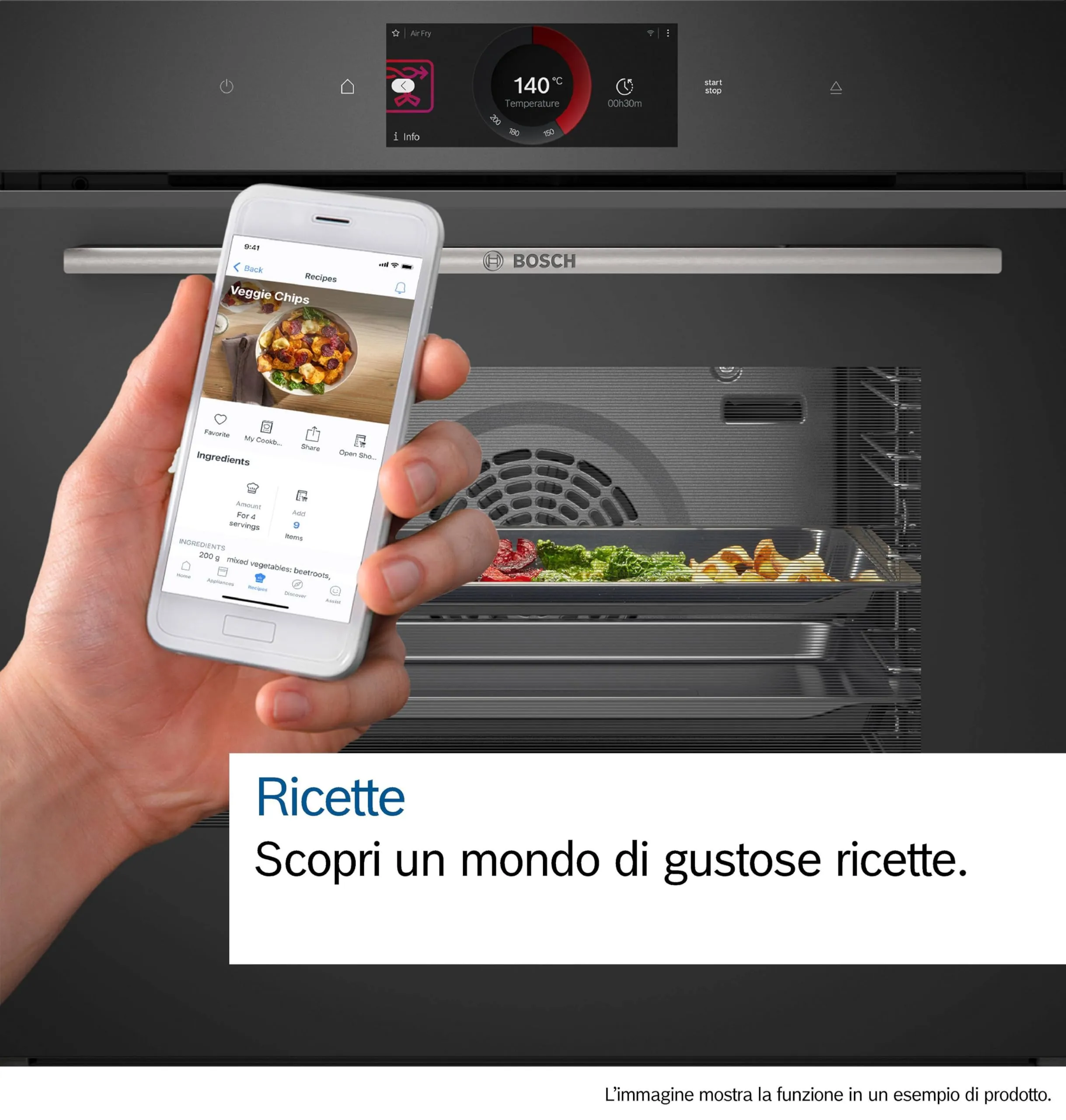 Bosch Serie 8 HBG7341B2 Forno da incasso con Air Fry, Nero - immagine 9
