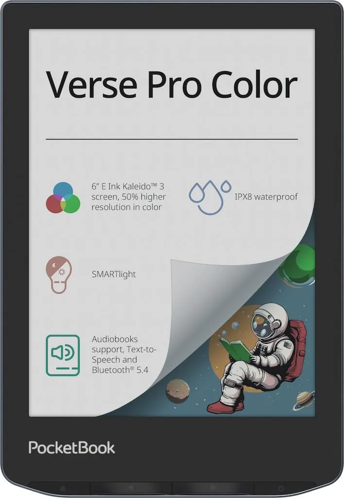PocketBook Verse Pro Color 634 6 E-Ink Kaleido 3 16GB Wi-Fi Stormy Sea - immagine 1