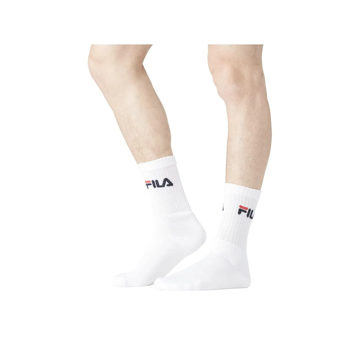 Fila Calzini Uomo Sportivi, Set di 6, Taglie 43-46, Bianchi, Nero, Grigio - immagine 7