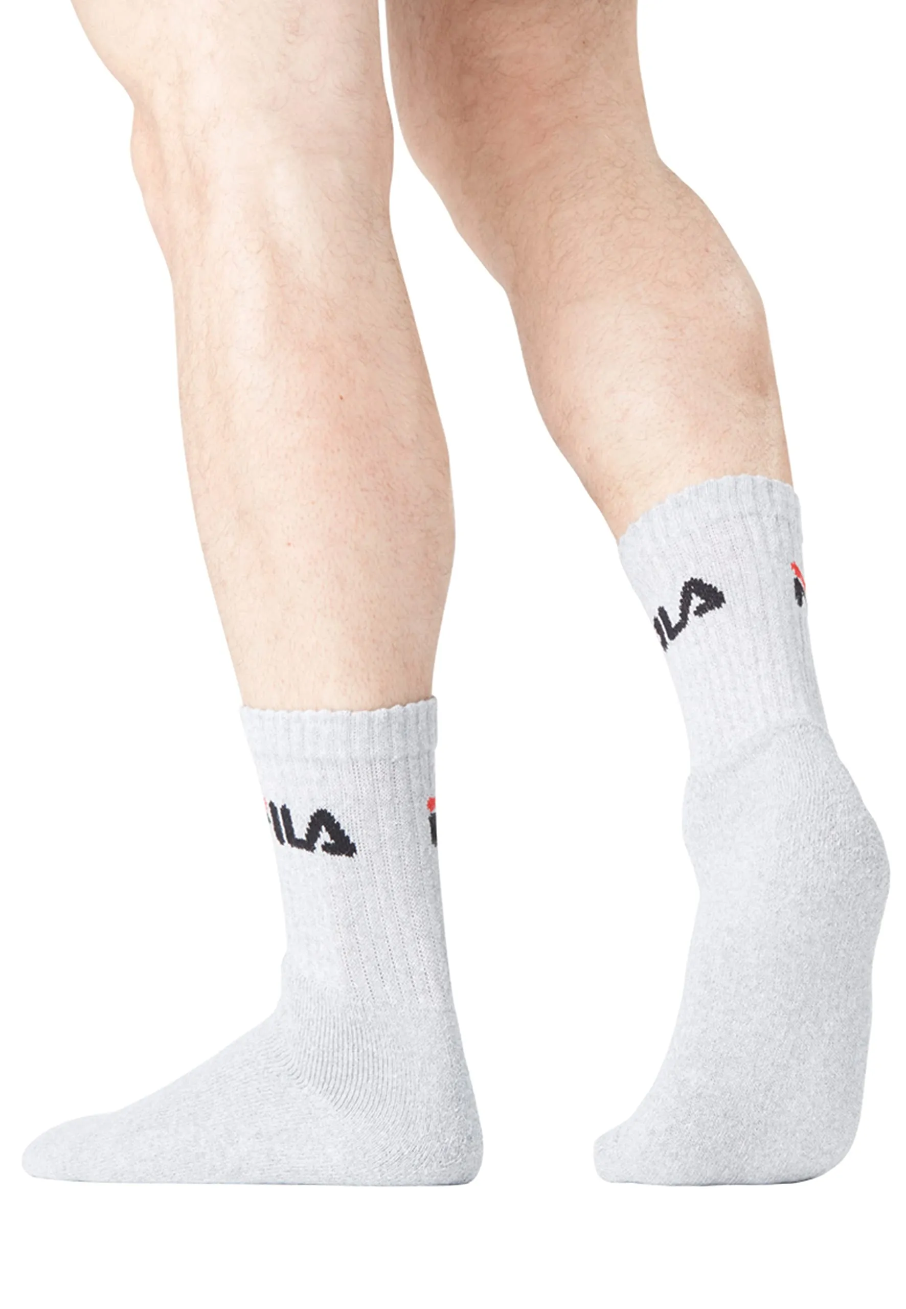 Fila Calzini Uomo Tennis, Set di 6, Bianchi, Taglie 39/42 - immagine 8