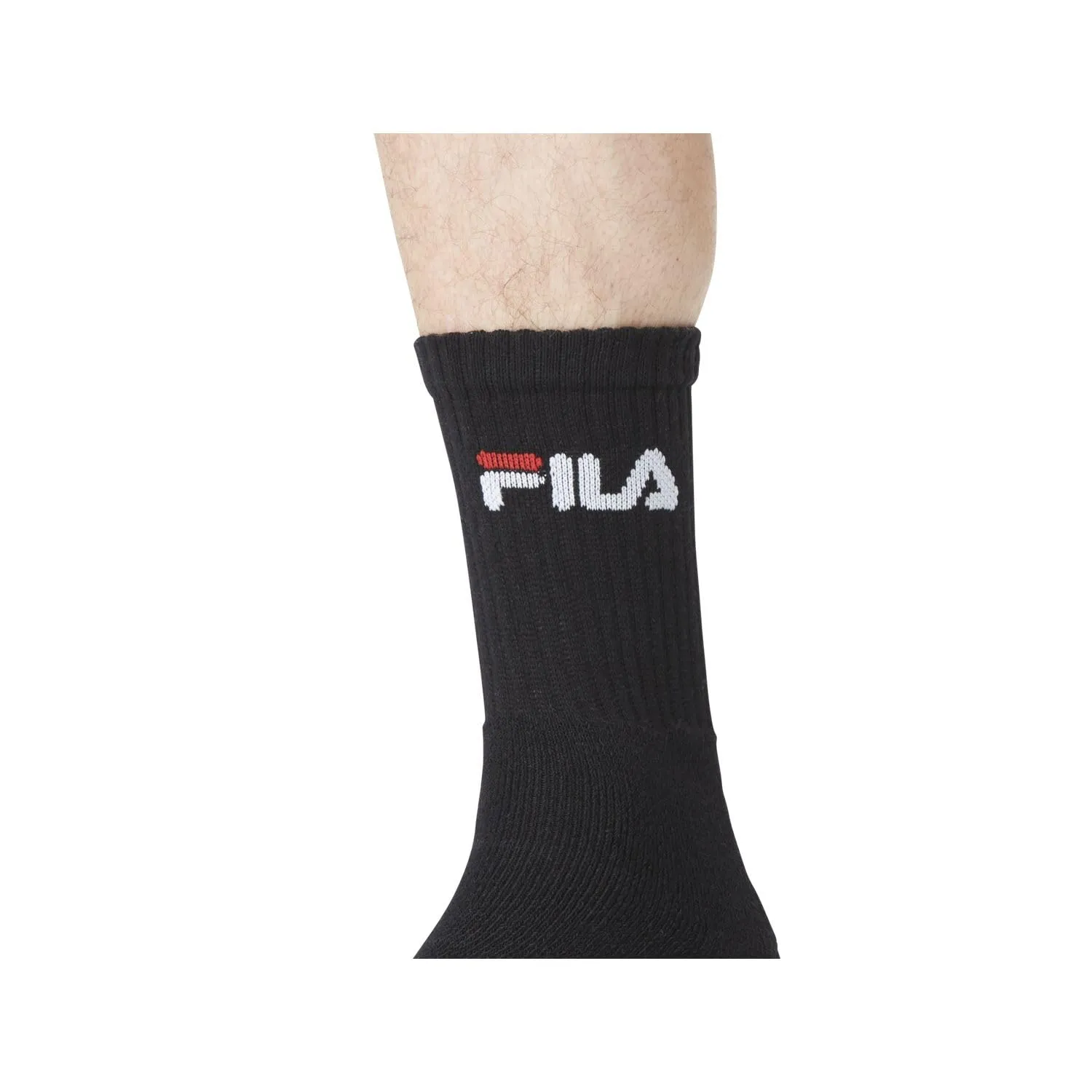Fila Calzini Uomo Cotone Sportive, Set di 6, Nero, Taglia 43/46 - immagine 2