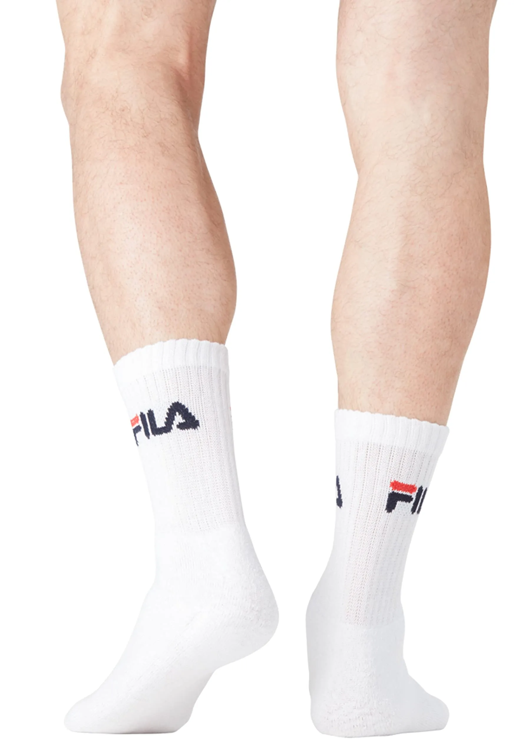 Fila Calzini Uomo Tennis, Set di 6, Bianchi, Taglie 43/46 - immagine 7