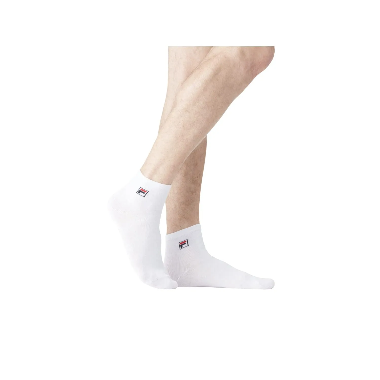 Fila Calze Sportive Uomo in Cotone, Set di 6, Bianchi, Taglie 43/46 - immagine 5