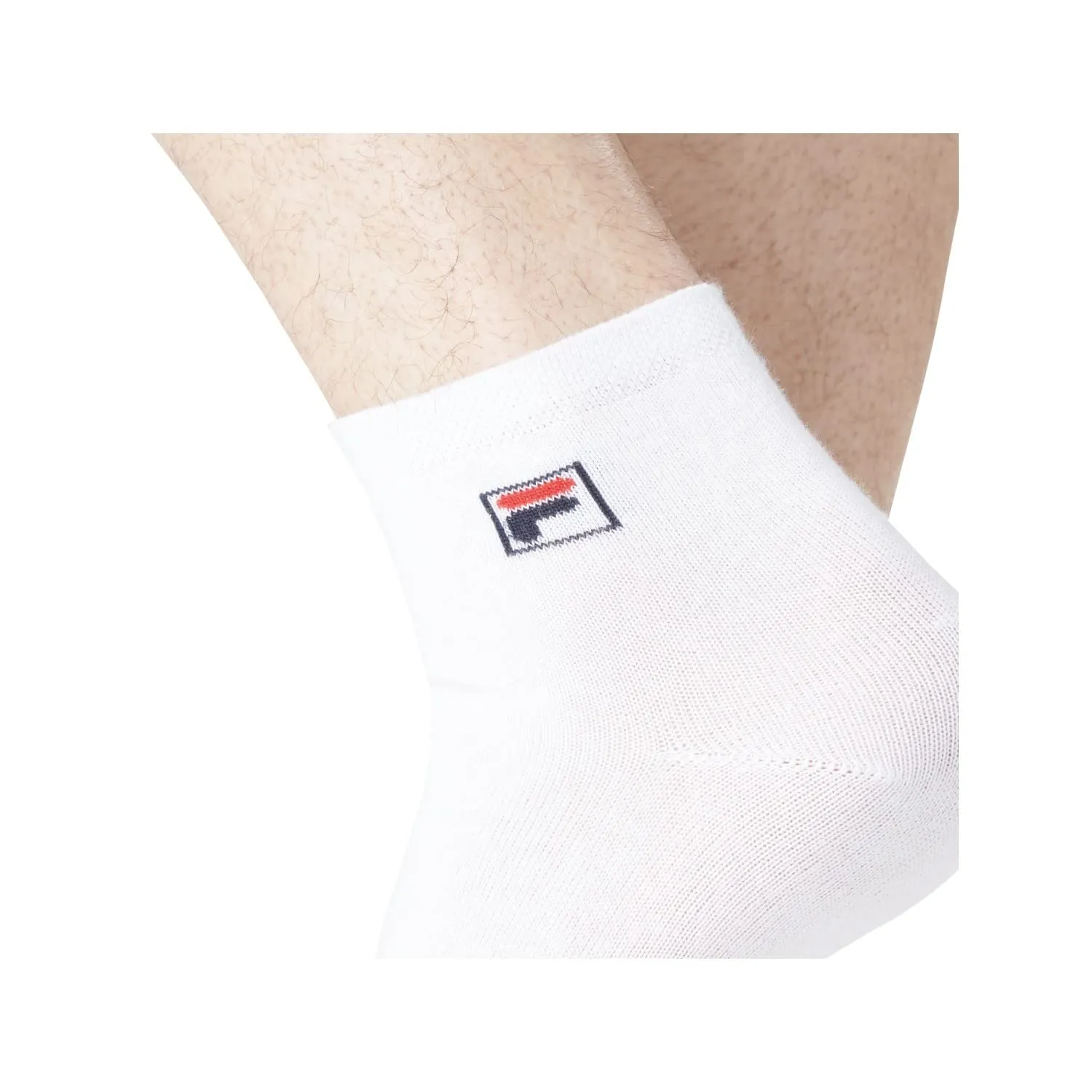 Fila Calze Sportive Uomo in Cotone, Set di 6, Bianchi, Taglie 43/46 - immagine 6