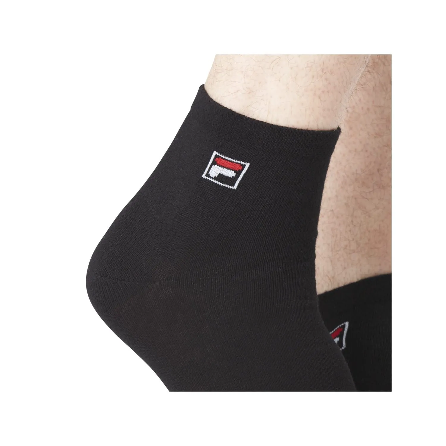 Fila Calzini Uomo in Cotone, Set di 6 Calze Sportive, Bianchi e Nero, Taglia 39/42 - immagine 7