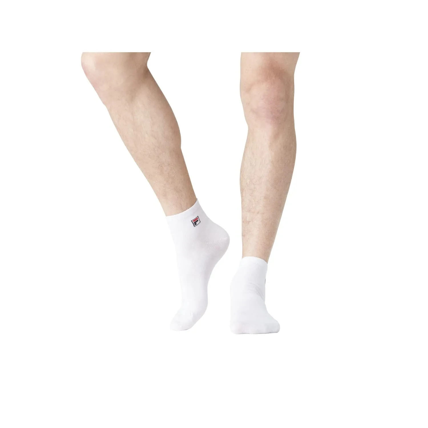 Fila Calzini Uomo in Cotone, Set di 6 Calze Sportive, Bianchi e Nero, Taglia 39/42 - immagine 8