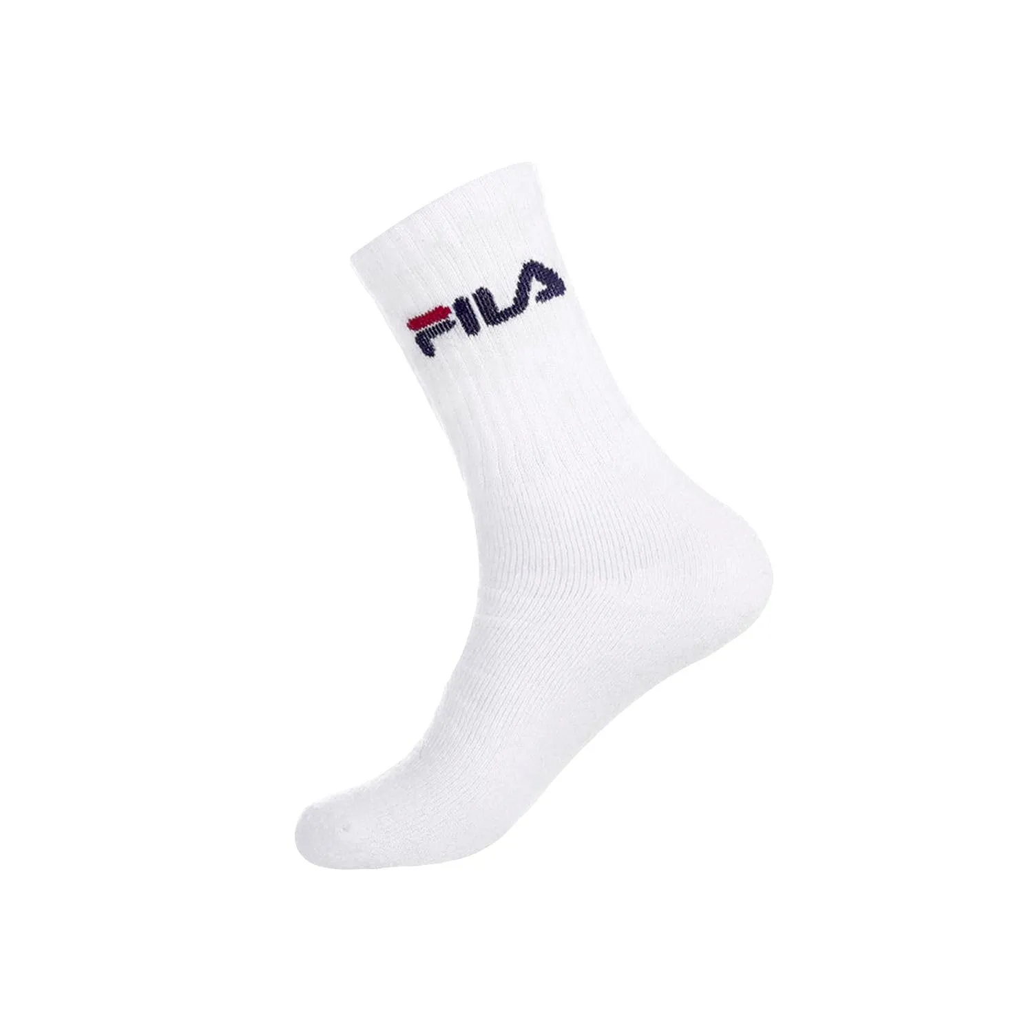 Fila Calzini Uomo Sportivi, Set di 6 Calze Lunghe, Bianchi, Nero, Grigio, Taglie 35-38 - immagine 9