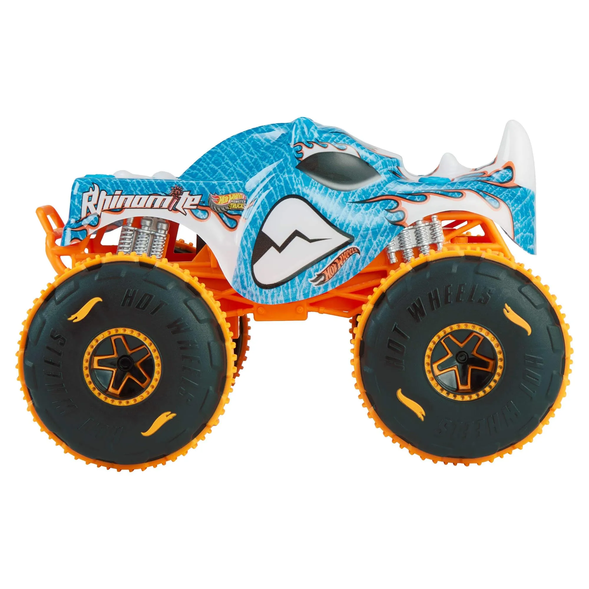 Hot Wheels Monster Trucks Veicolo Radiocomandato Rhinomite Scala 1:24 - immagine 4
