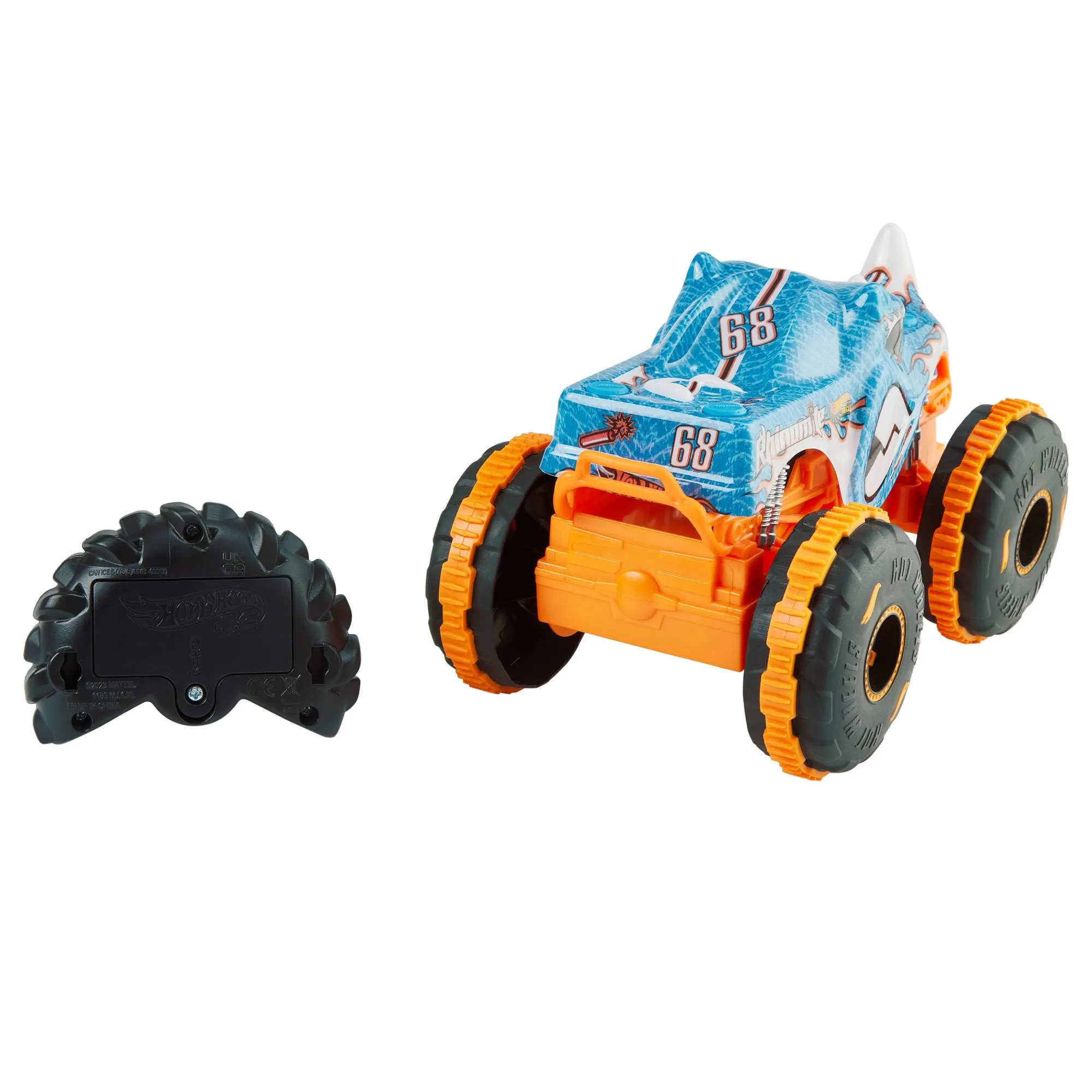 Hot Wheels Monster Trucks Veicolo Radiocomandato Rhinomite Scala 1:24 - immagine 5