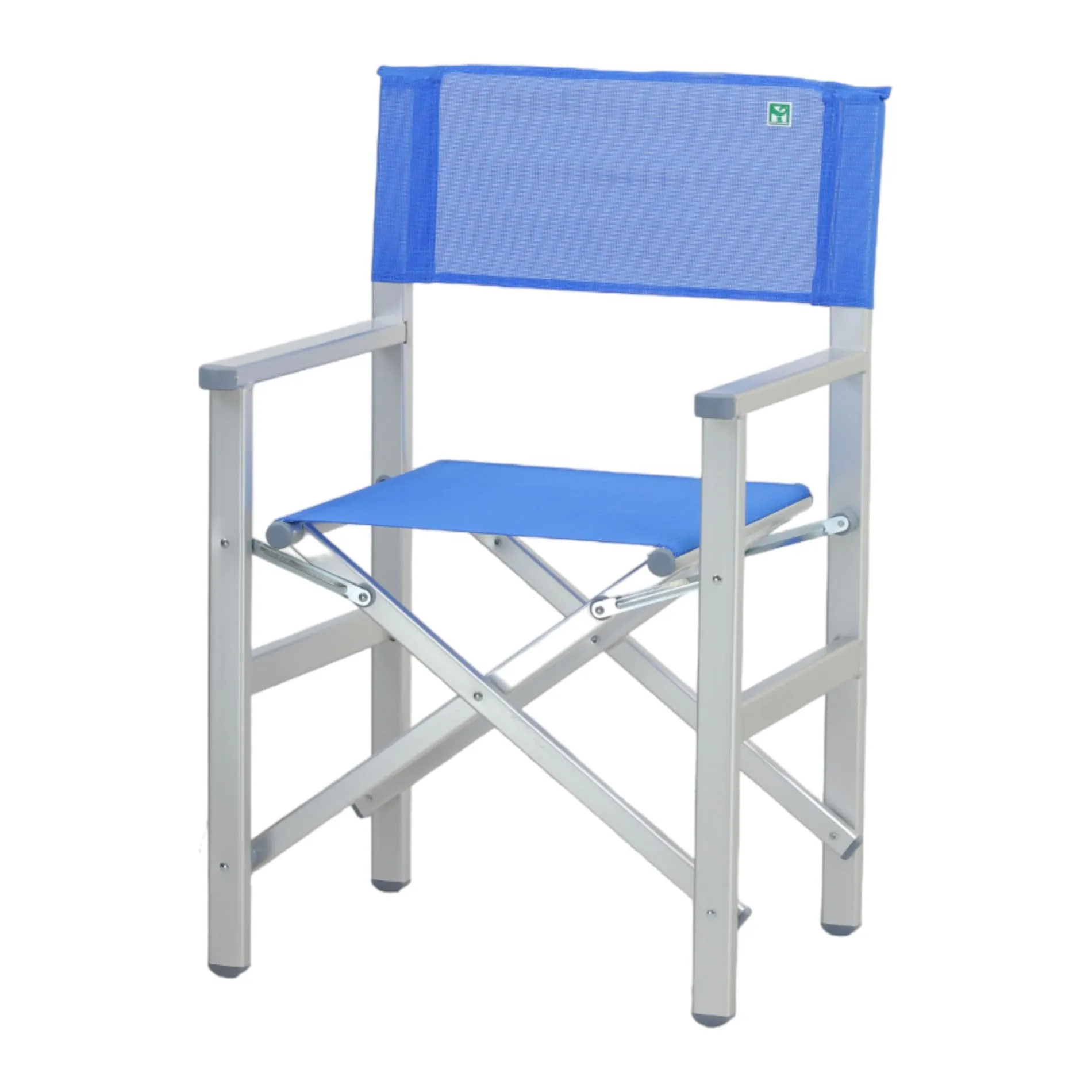Totò Piccinni Regista Salento Sedia Pieghevole in Alluminio (Blu) - immagine 1