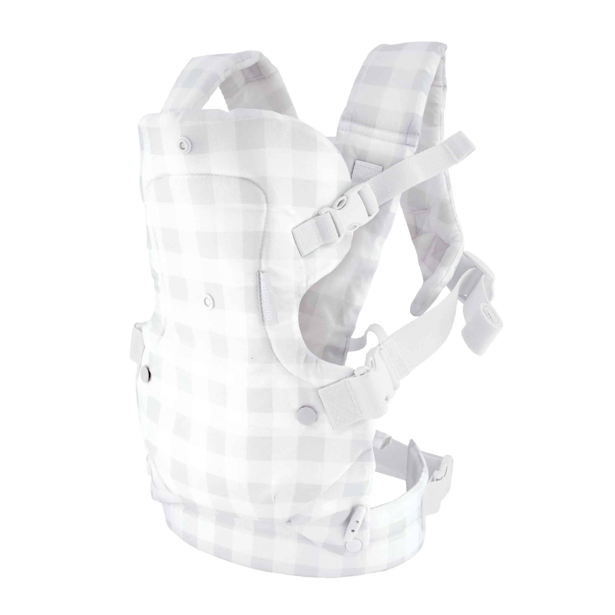 Infantino Flip Advanced Marsupio Neonato 4-in-1 Ergonomico, Trasporto Frontale e Dorsale, 3,6-14,5 kg, Gingham - immagine 10