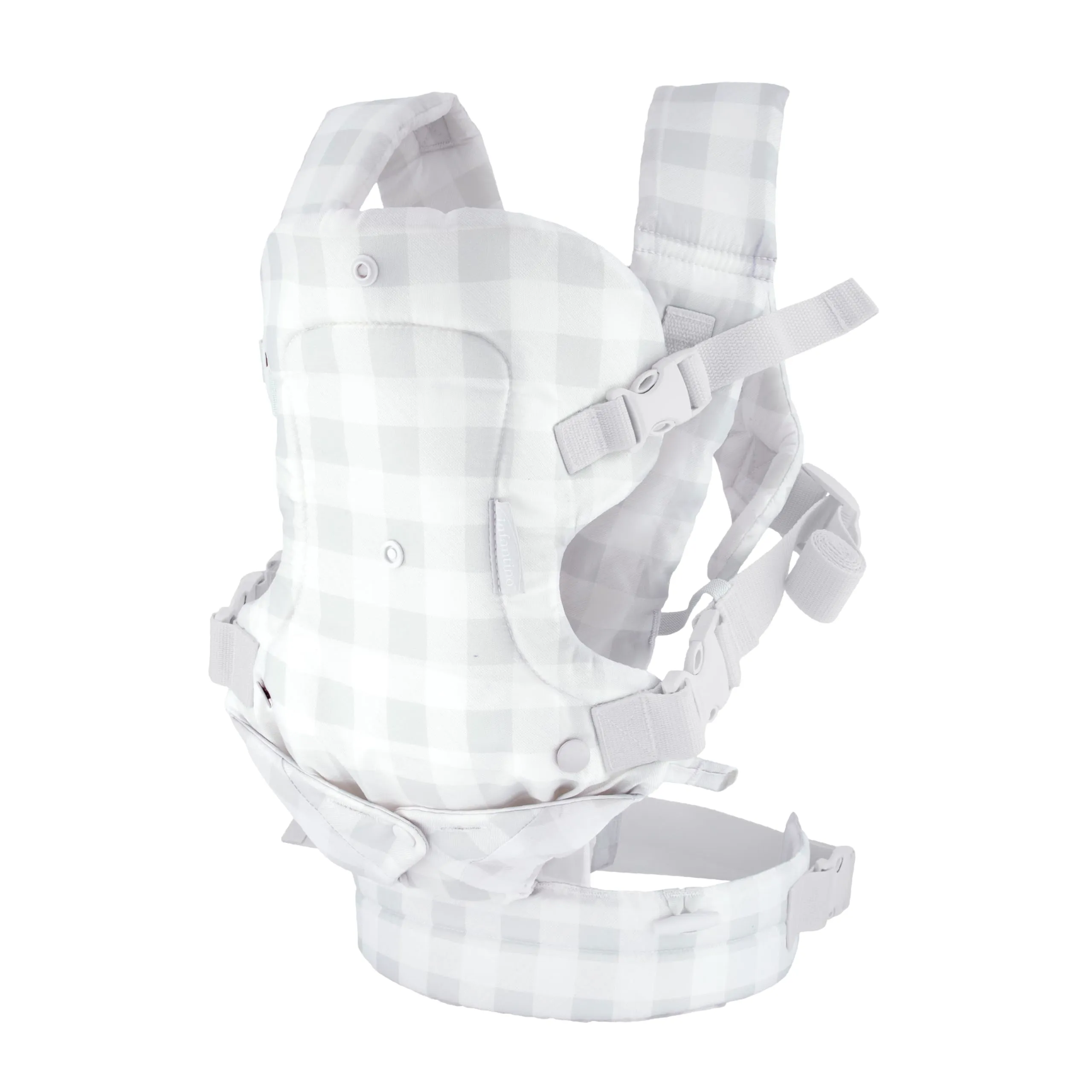 Infantino Flip Advanced Marsupio Neonato 4-in-1 Ergonomico, Trasporto Frontale e Dorsale, 3,6-14,5 kg, Gingham - immagine 11