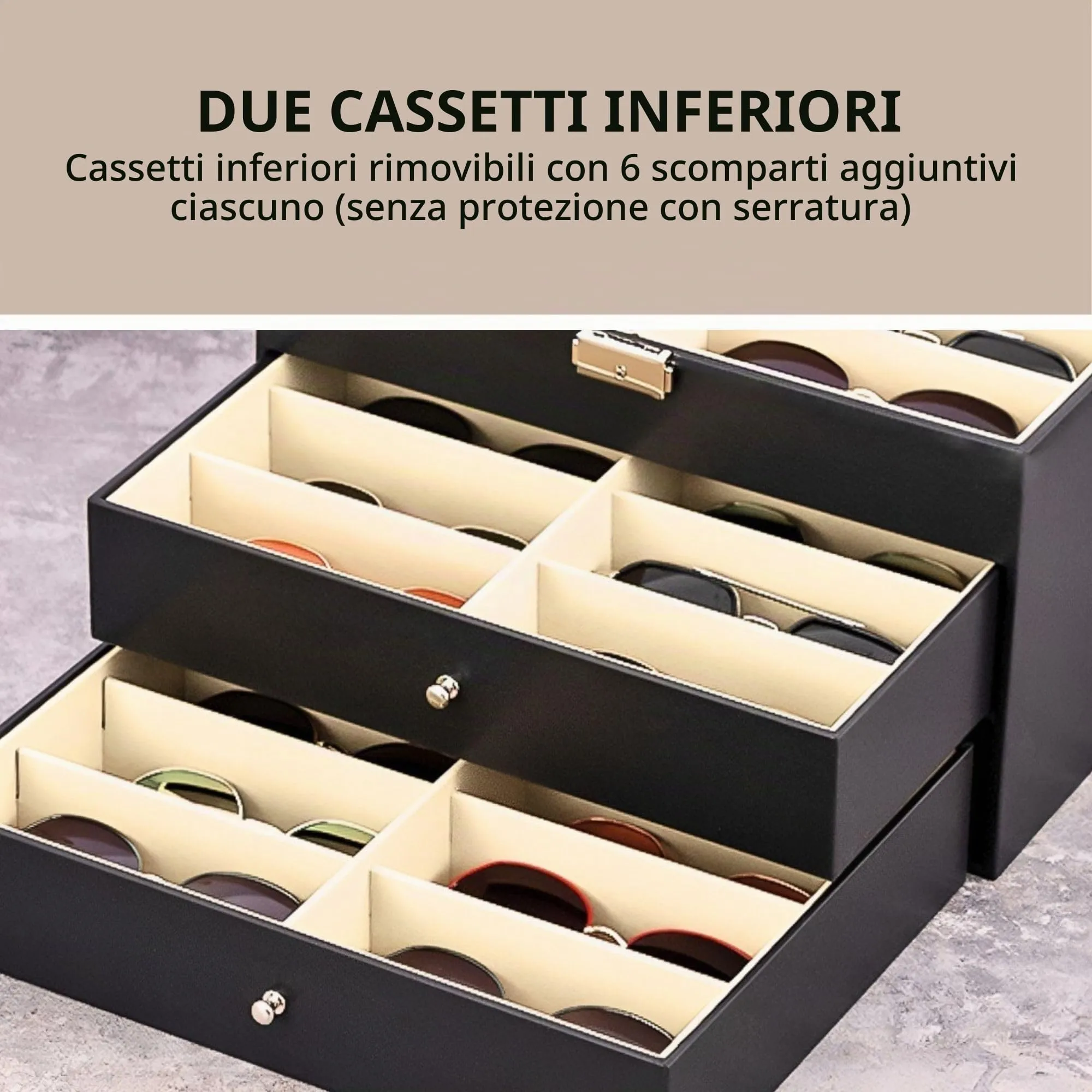 Magic Select Scatola per Occhiali 18 Scomparti - immagine 4