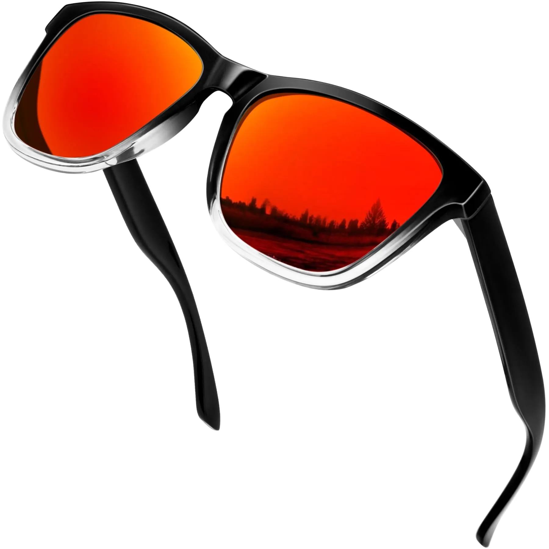 KANASTAL Occhiali da Sole Arancioni Specchio Polarizzati UV400 Unisex - immagine 1