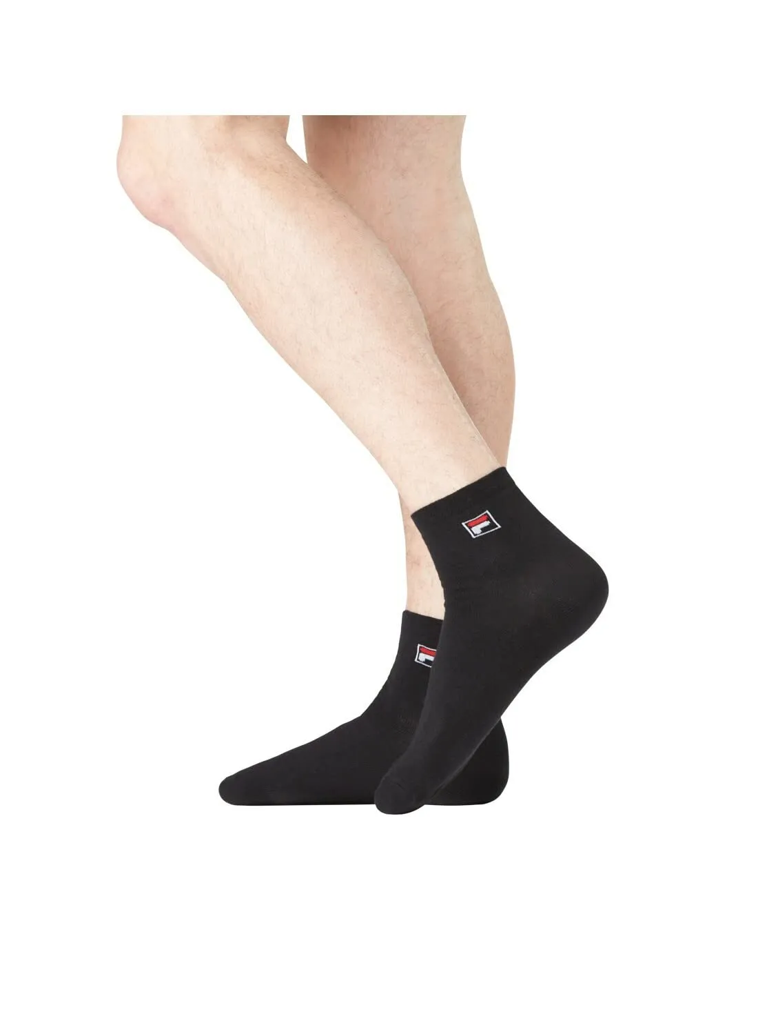 Fila Calzini Sportivi Uomo in Cotone, Set di 6, Nero, Taglia 39/42 - immagine 2