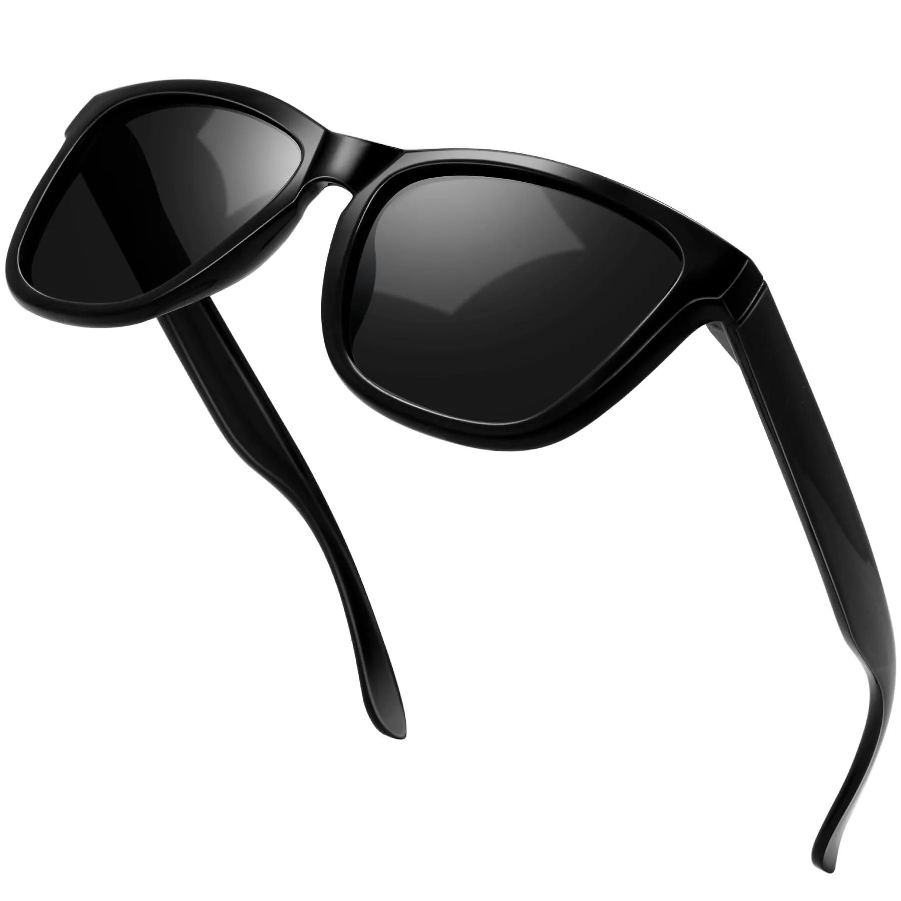 KANASTAL Occhiali da Sole Polarizzati UV400 Unisex Neri Scuri - immagine 1