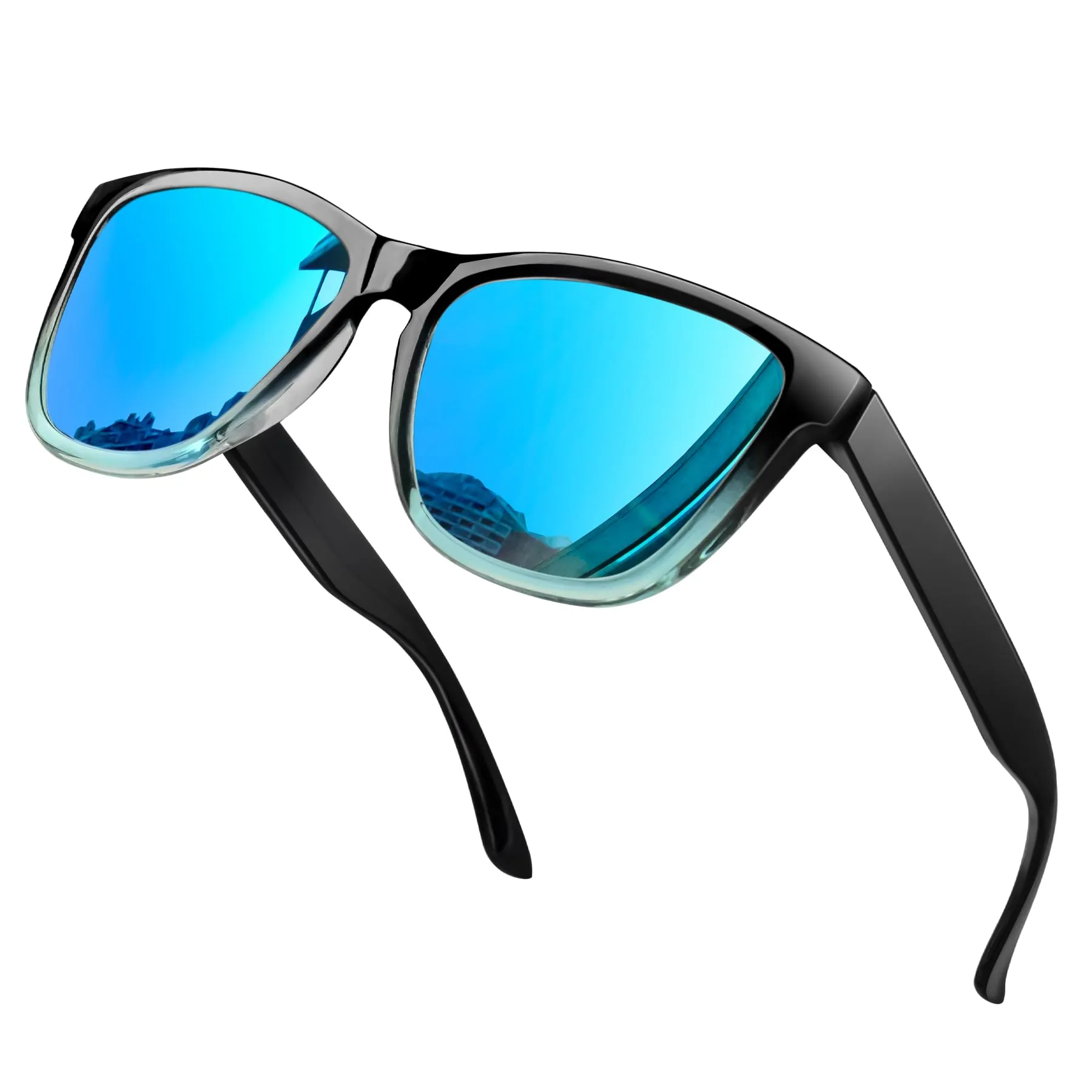 KANASTAL Occhiali da Sole Polarizzati UV400 Blu Specchio Uomo Donna K1940-11 - immagine 1